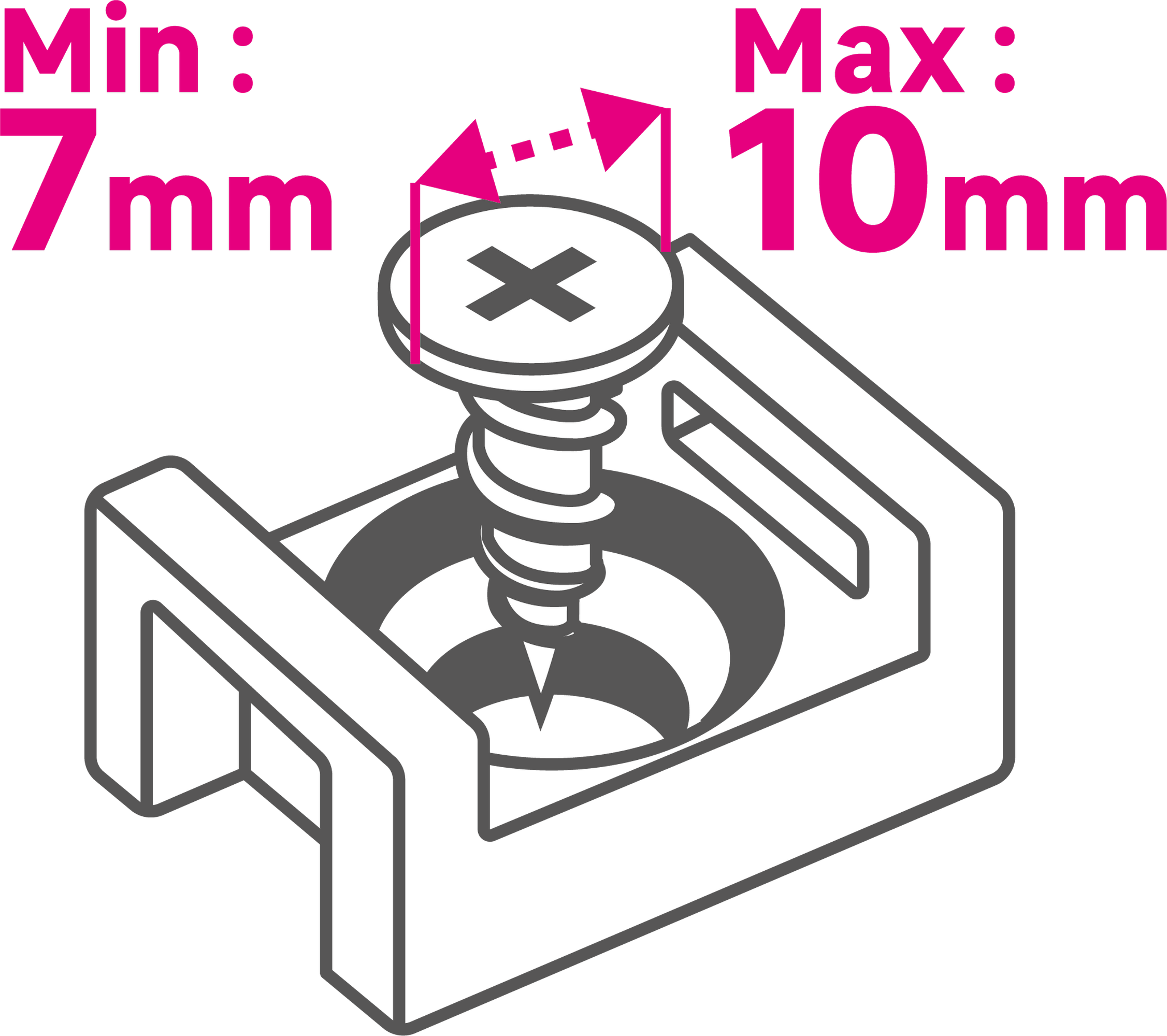 10 bases fixação para abraçadeiras LEXMAN PRETAS - 7