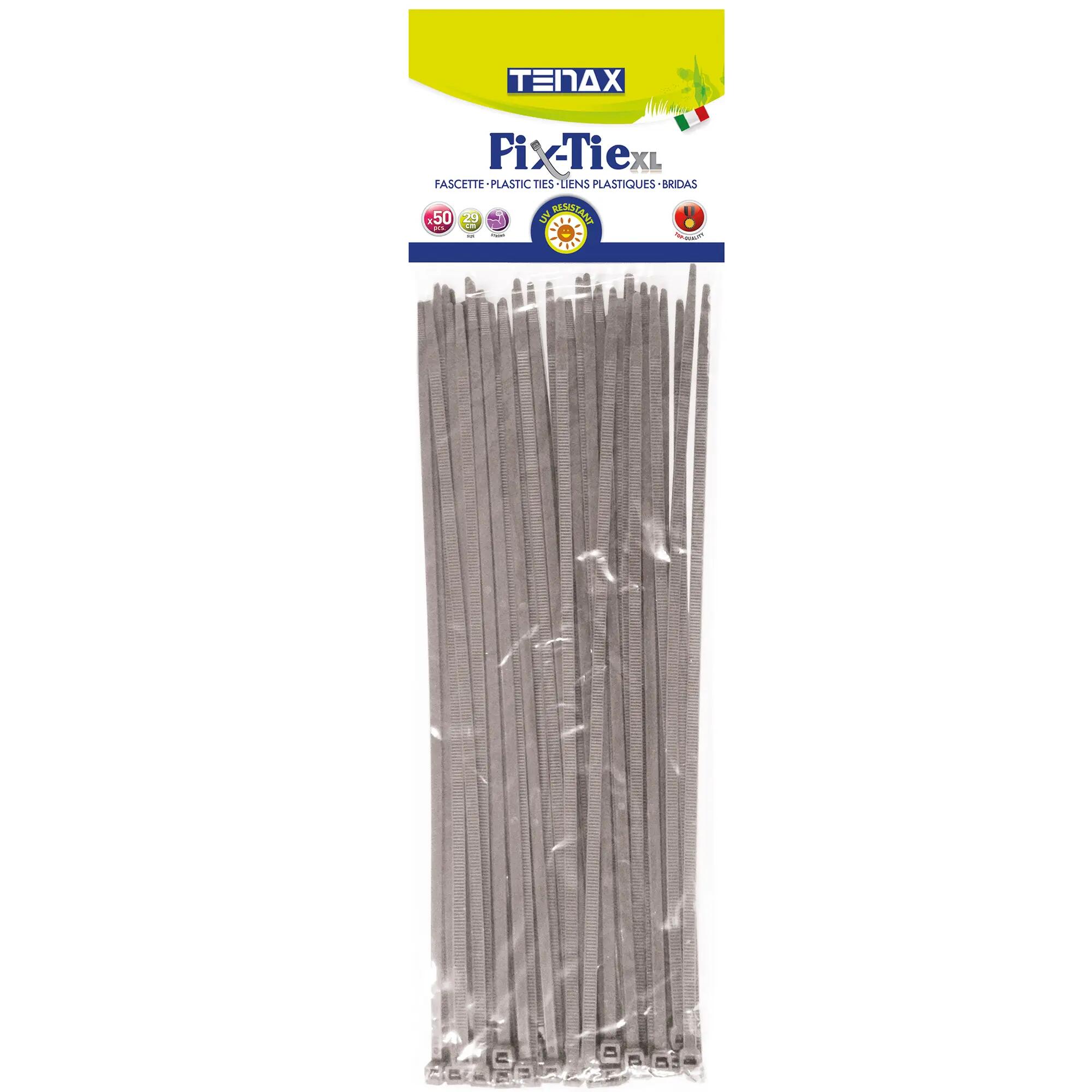 Brida de exterior TENAX gris 29 cm 50 uds - 2