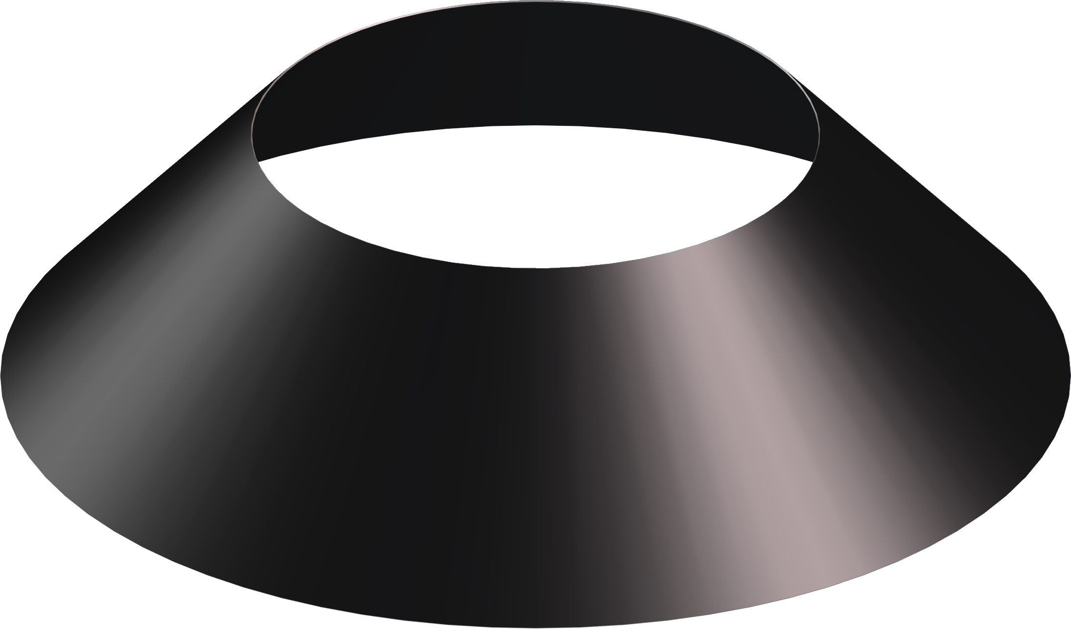 Cubreaguas con acabado black para tubo gama dw pellets black dn80 marca dinak