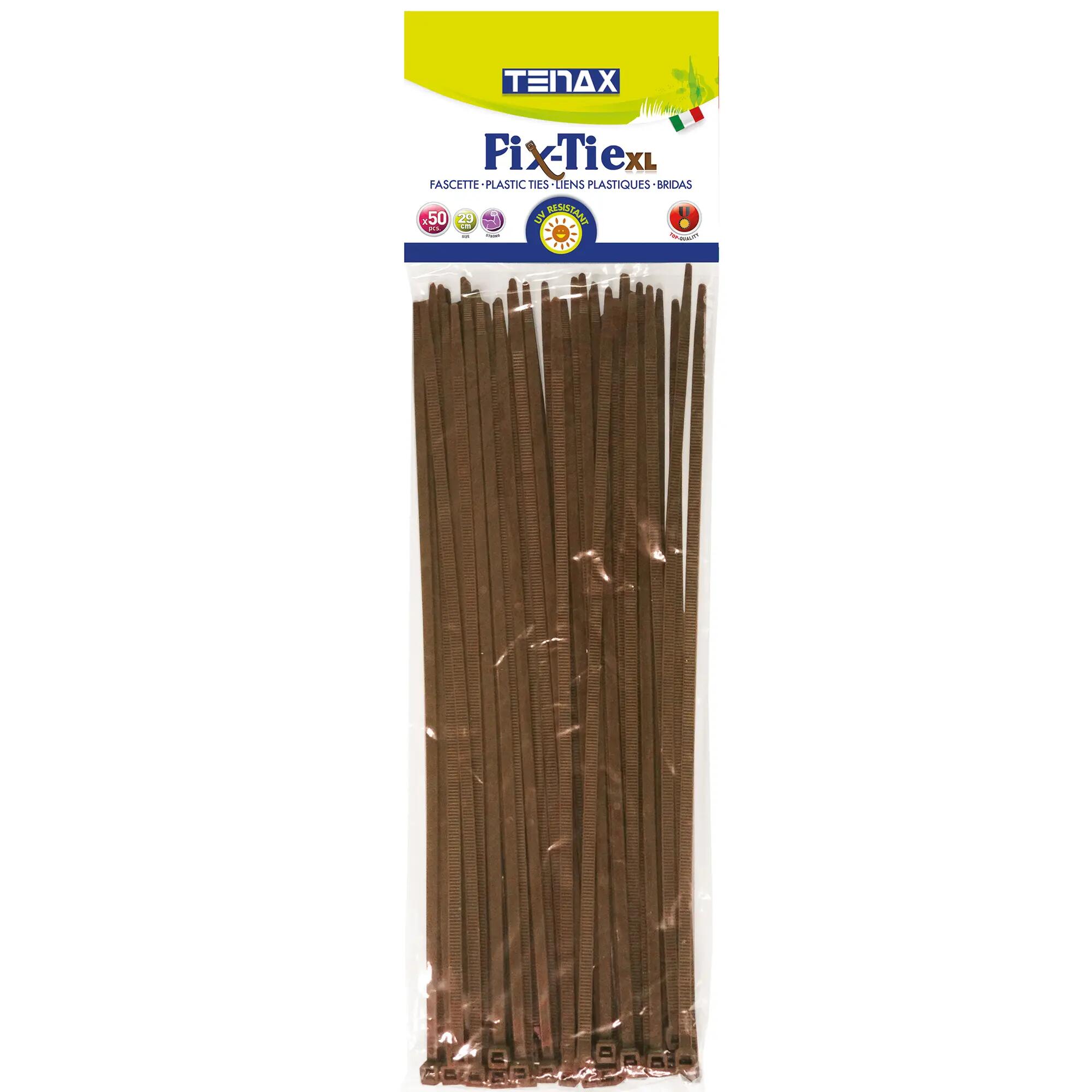 Brida de exterior TENAX marrón 29 cm 50 uds - 2