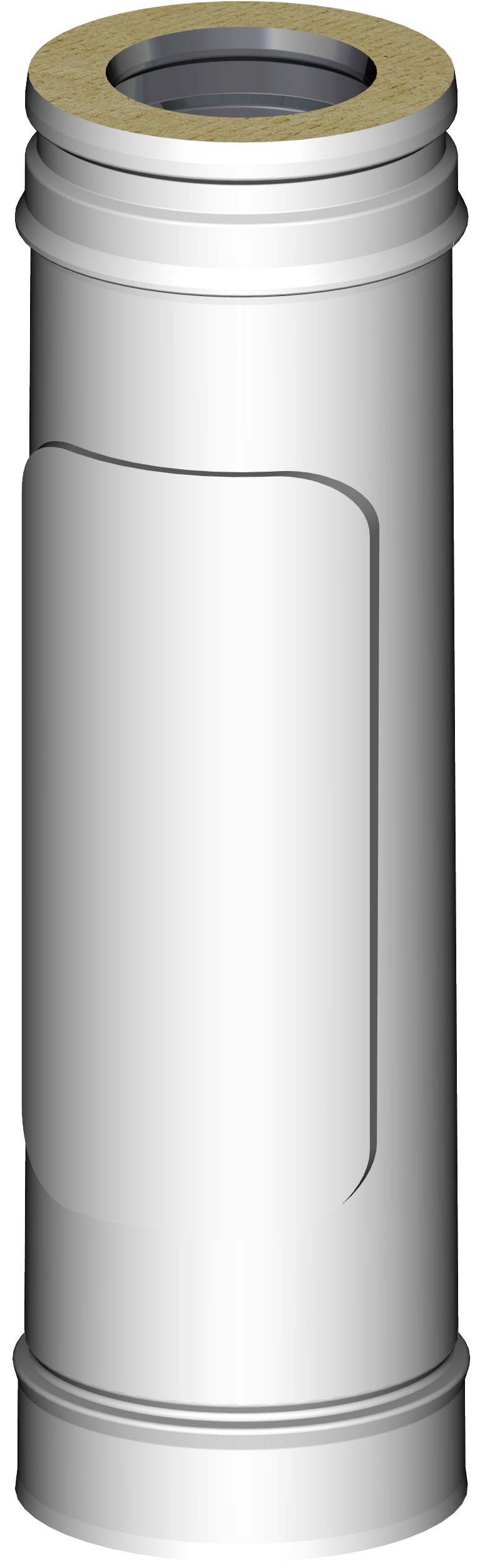 Mod medio c/insp dw bla 316l/glv ø100