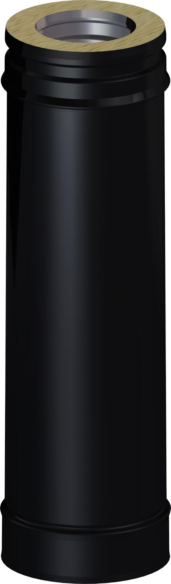 Tubo para estufa de pellet aislado dw 316l/304 440mm ø100 negro