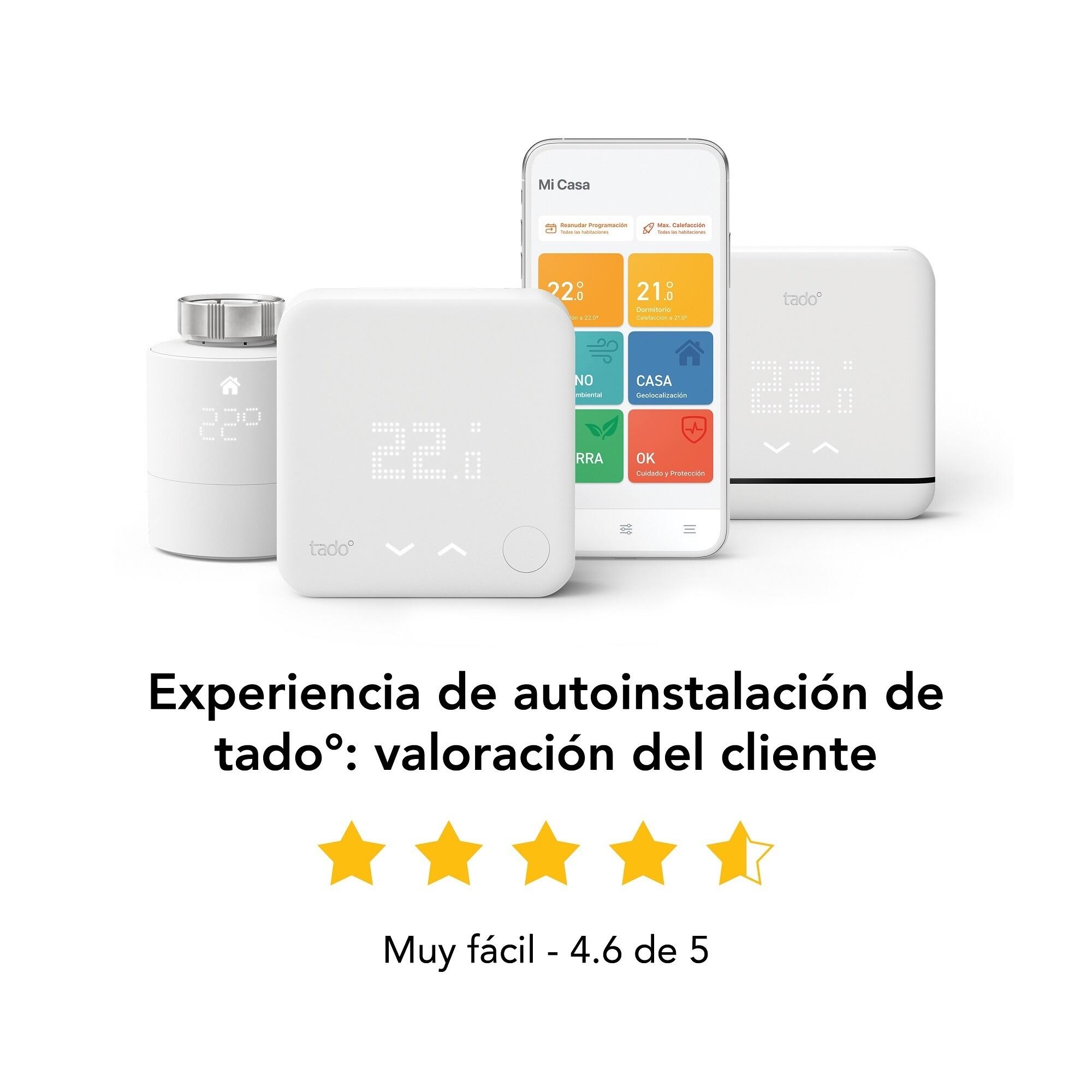 Pack termostato inteligente cableado TADO v3+ con placa decorativa - 5