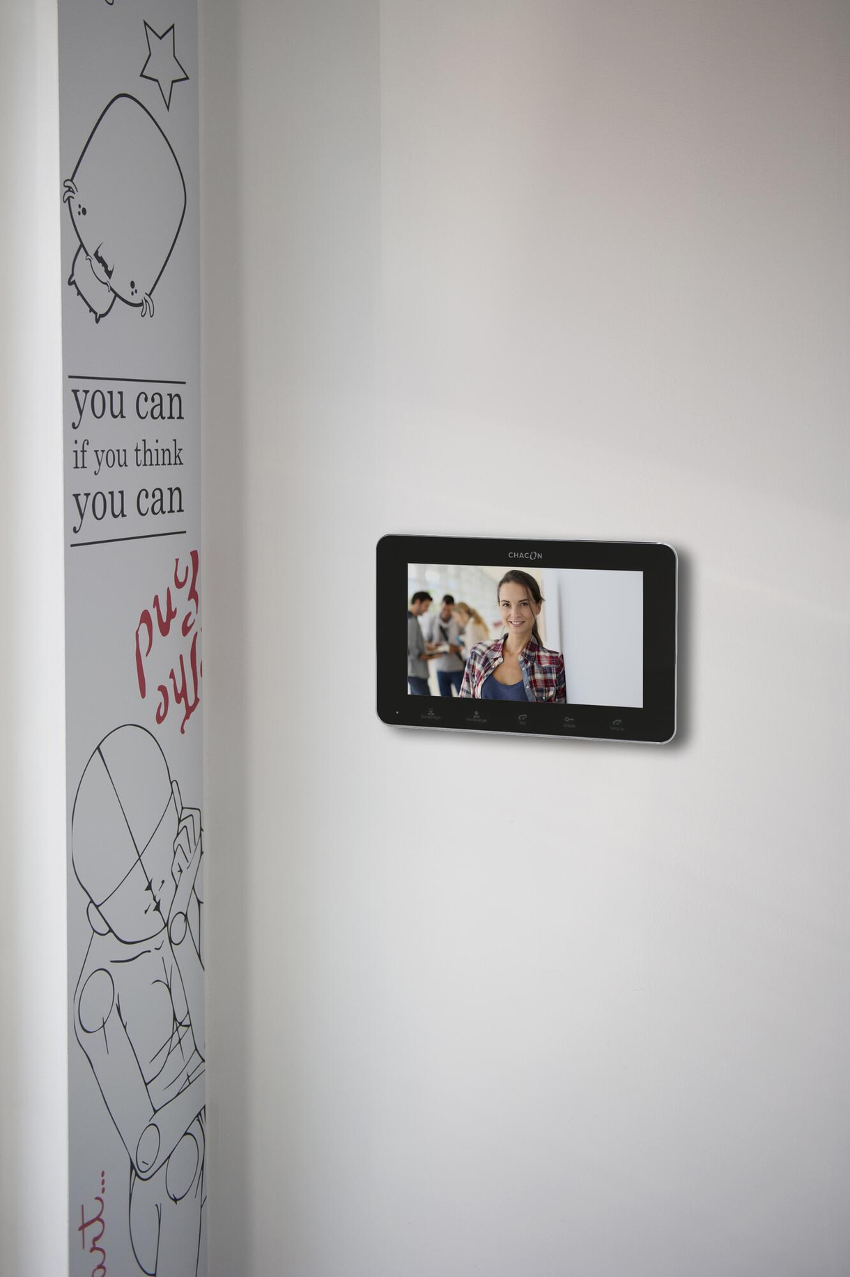 HomeFong videoportero wifi con apertura puerta,video portero con camara wifi ,telefonillo portero automático,panel de