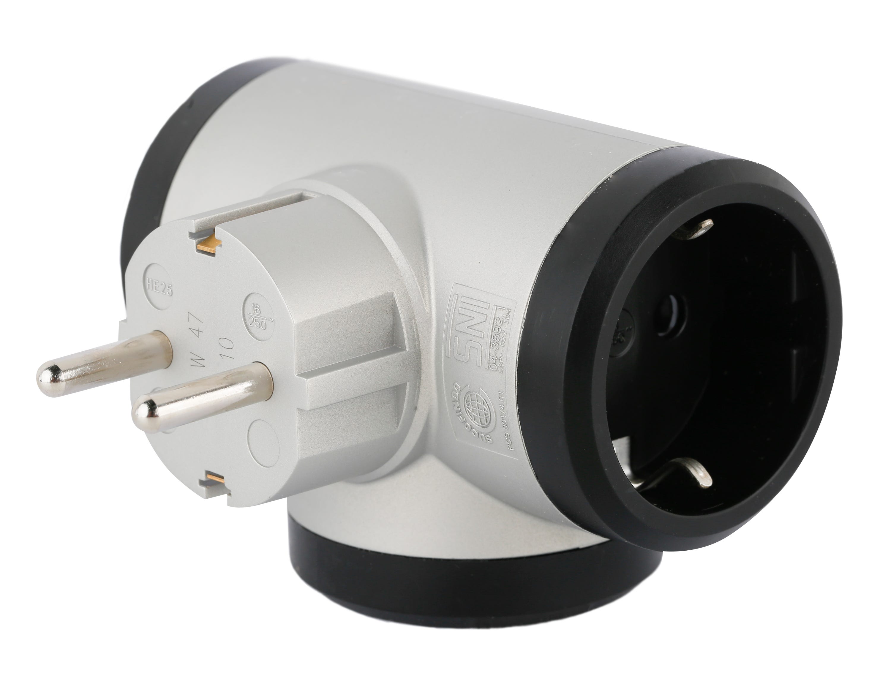 Ladrón de 3 enchufes LEGRAND aluminio 16A | Leroy Merlin