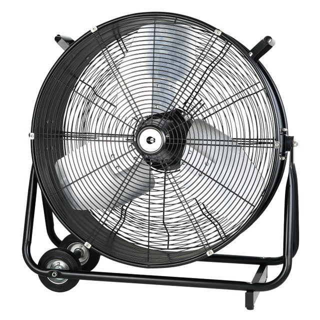 Ventilador industrial EQUATION Bombo con ruedas 330w negro