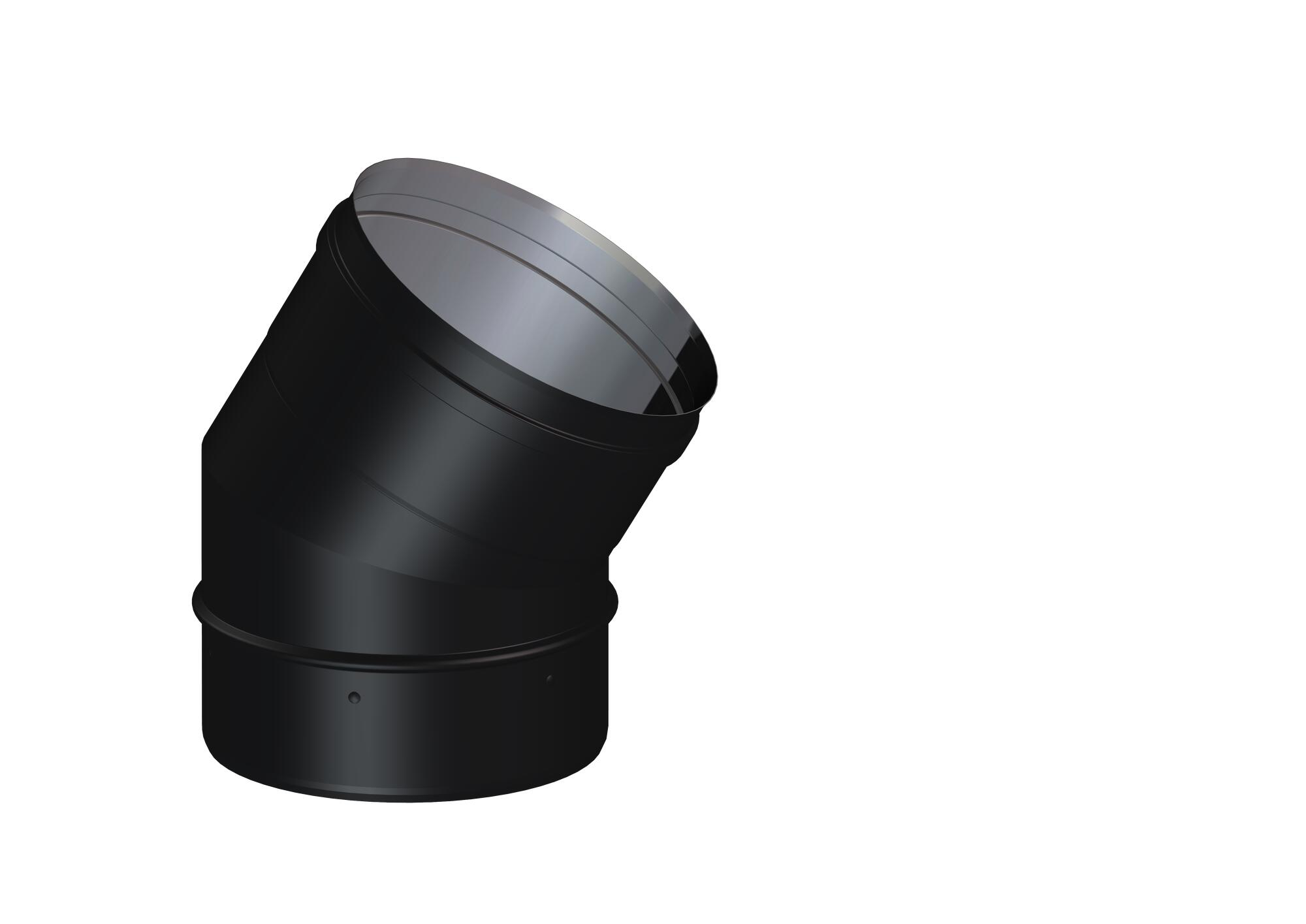 Codo 30° sw black 316l ø125