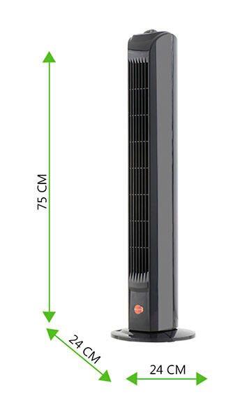 Ventilatore a colonna EQUATION Torre nero 45 W H 77 cm - 13