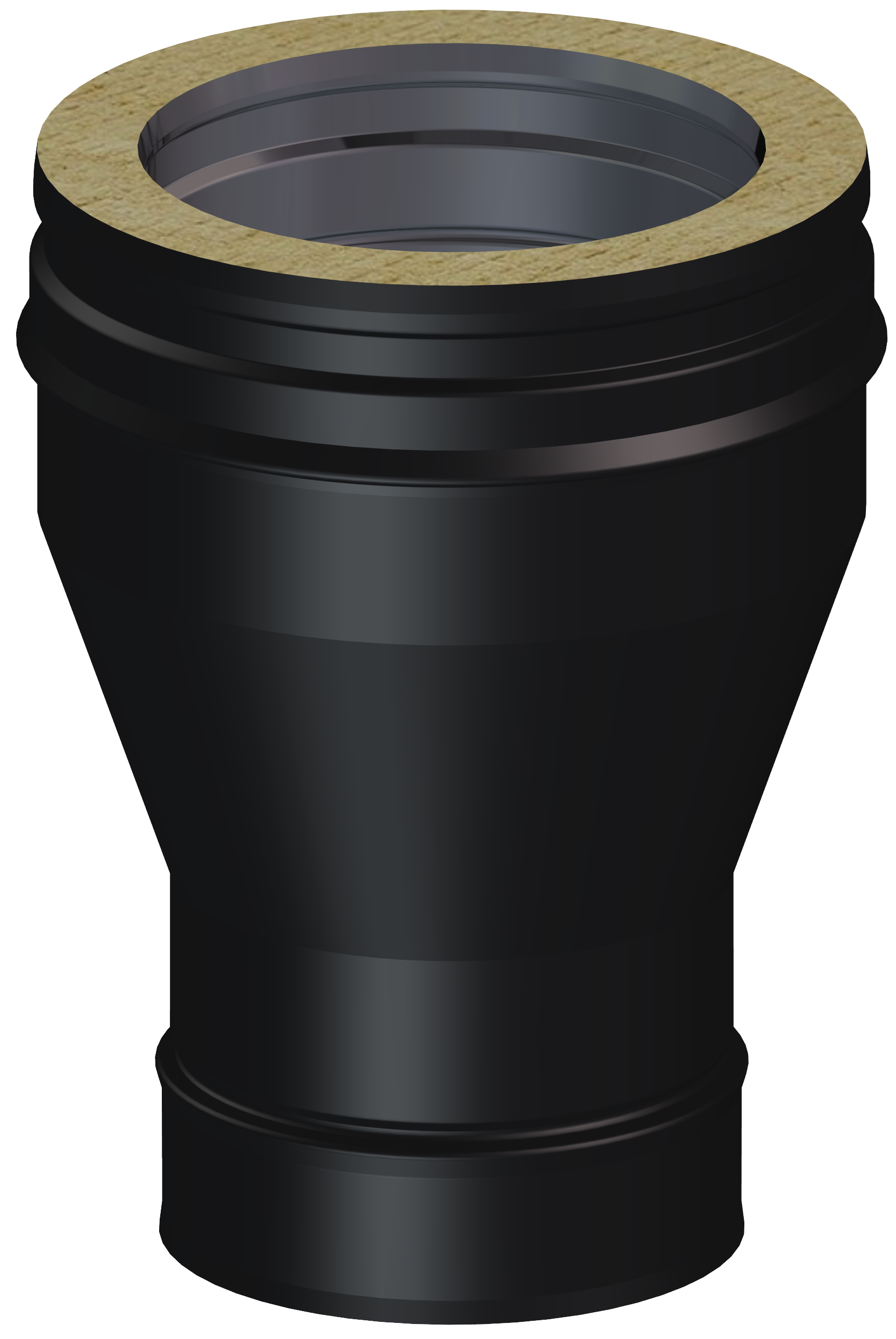 Reduccion dw black 316l/glv ø80m-ø100h