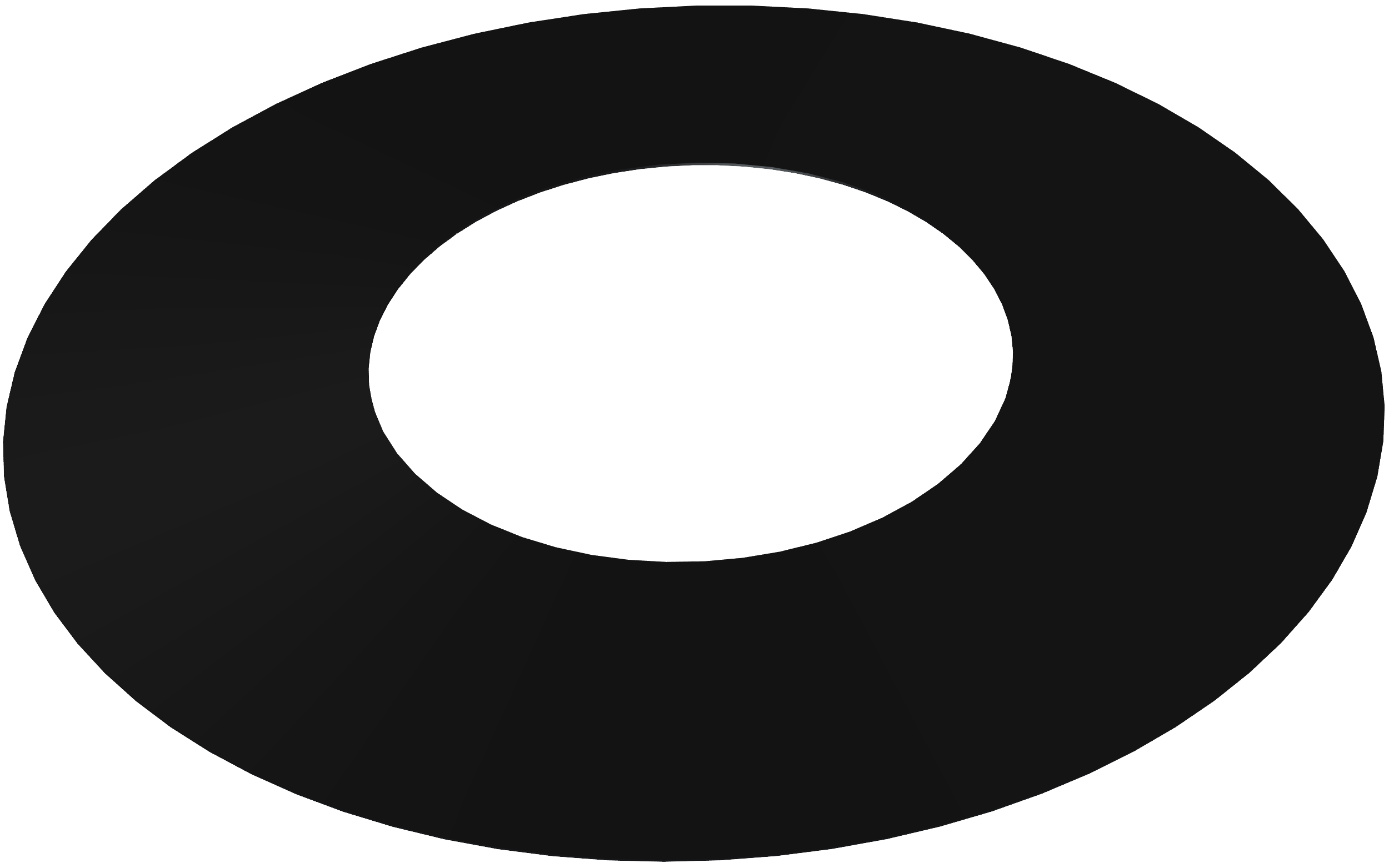 Cubreaguas mural sw black ø150