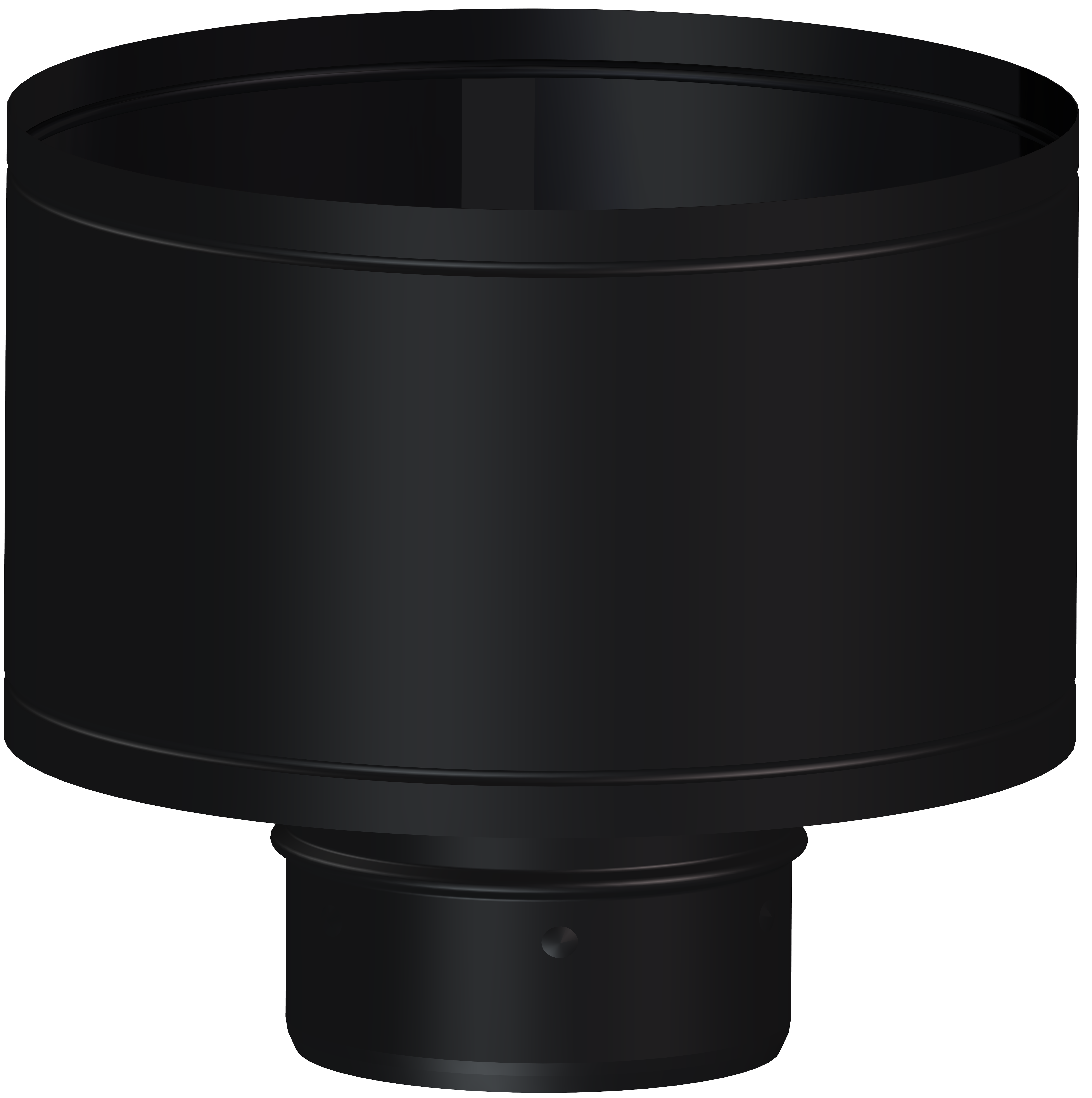 Sombrerete antilluvia en black para tubo aislado gama sw ø175 marca dinak