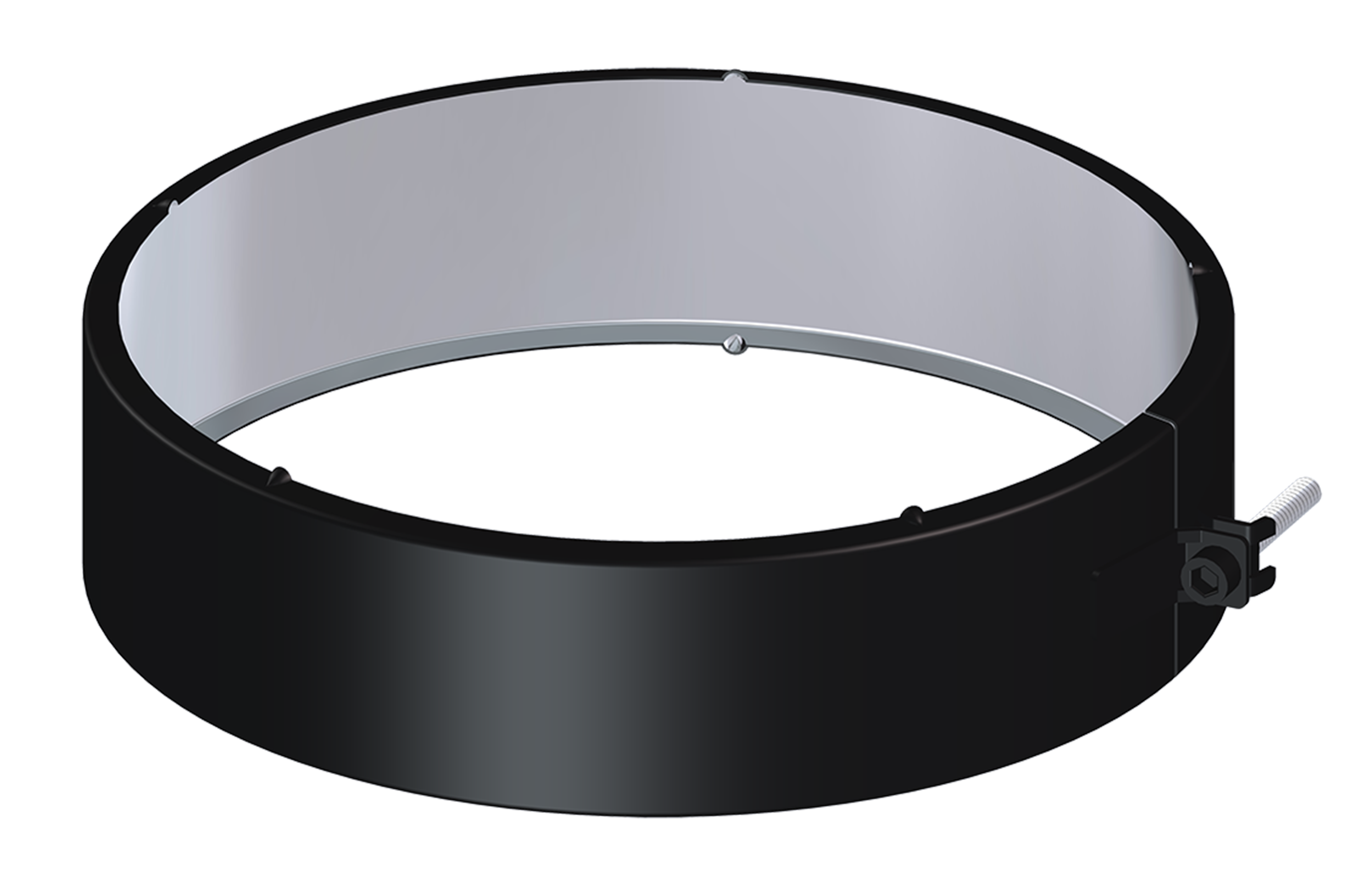 Abrazadera unión para tubo dw 304 ø80 negro