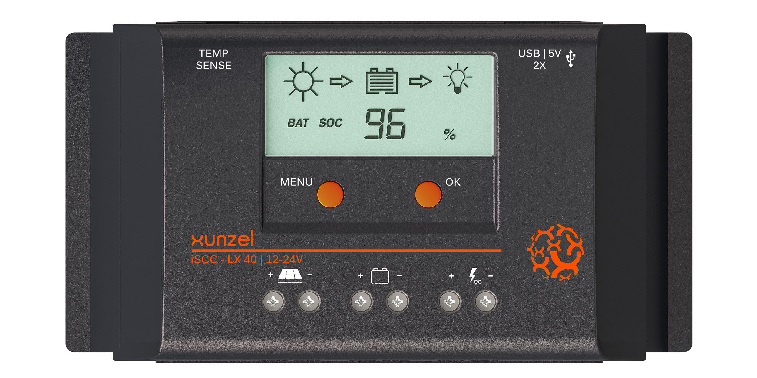 Controlador carga/descarga Solar Compacto iSCC-LX-XUNZEL-40A-12/24V PROG Li+PB - 2