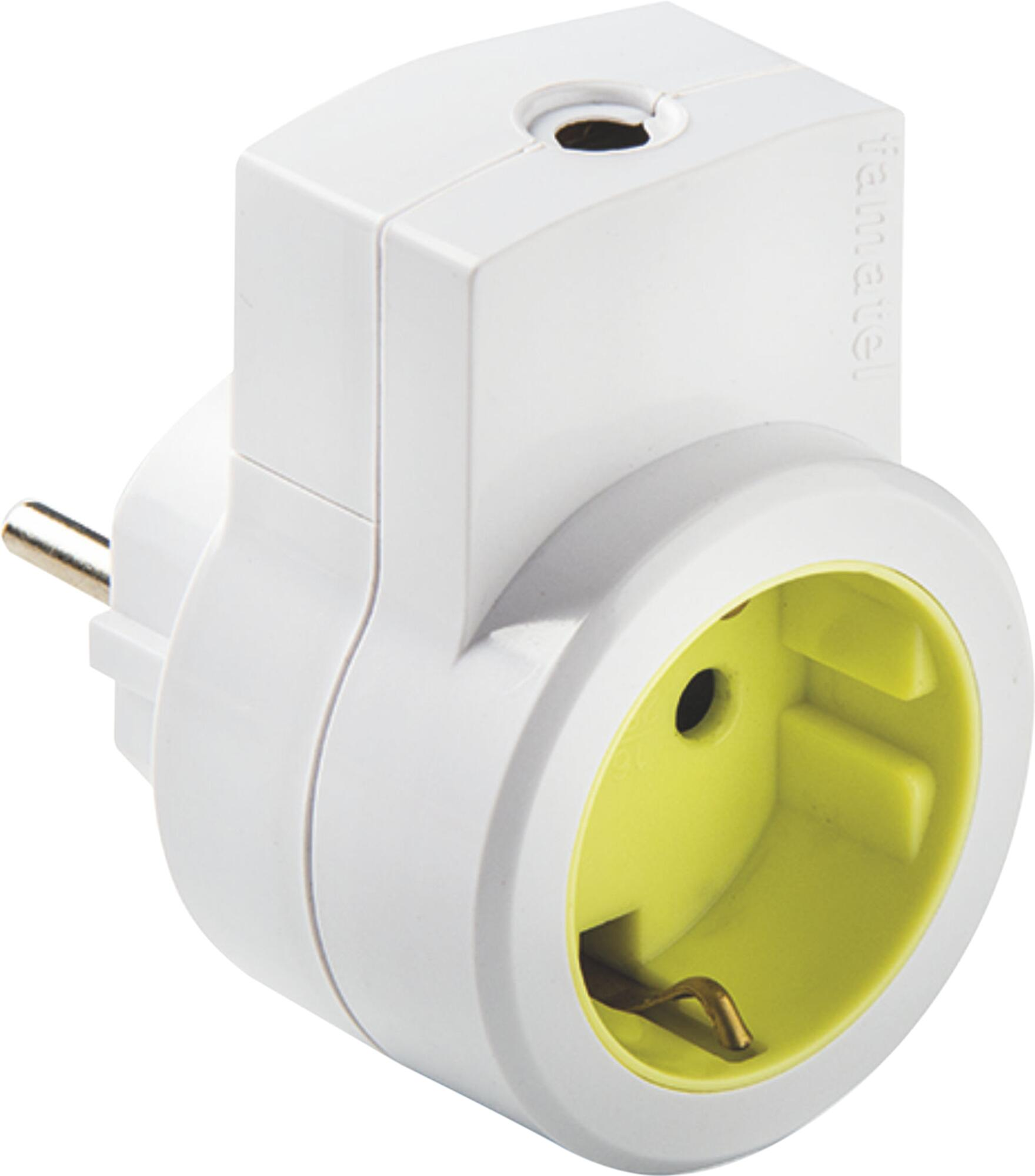 Adaptador de enchufe con salida de cable famatel