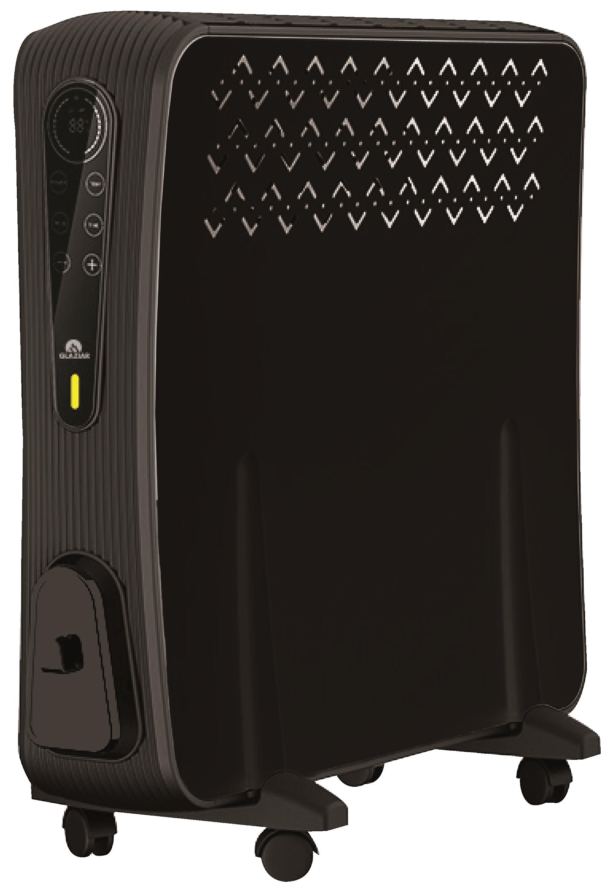 Hjm Convector Eléctrico Portátil 2000W Vesubio, Programación 24/7, Pantalla Led, Mando A Distancia, Negro , Leroy Merlin