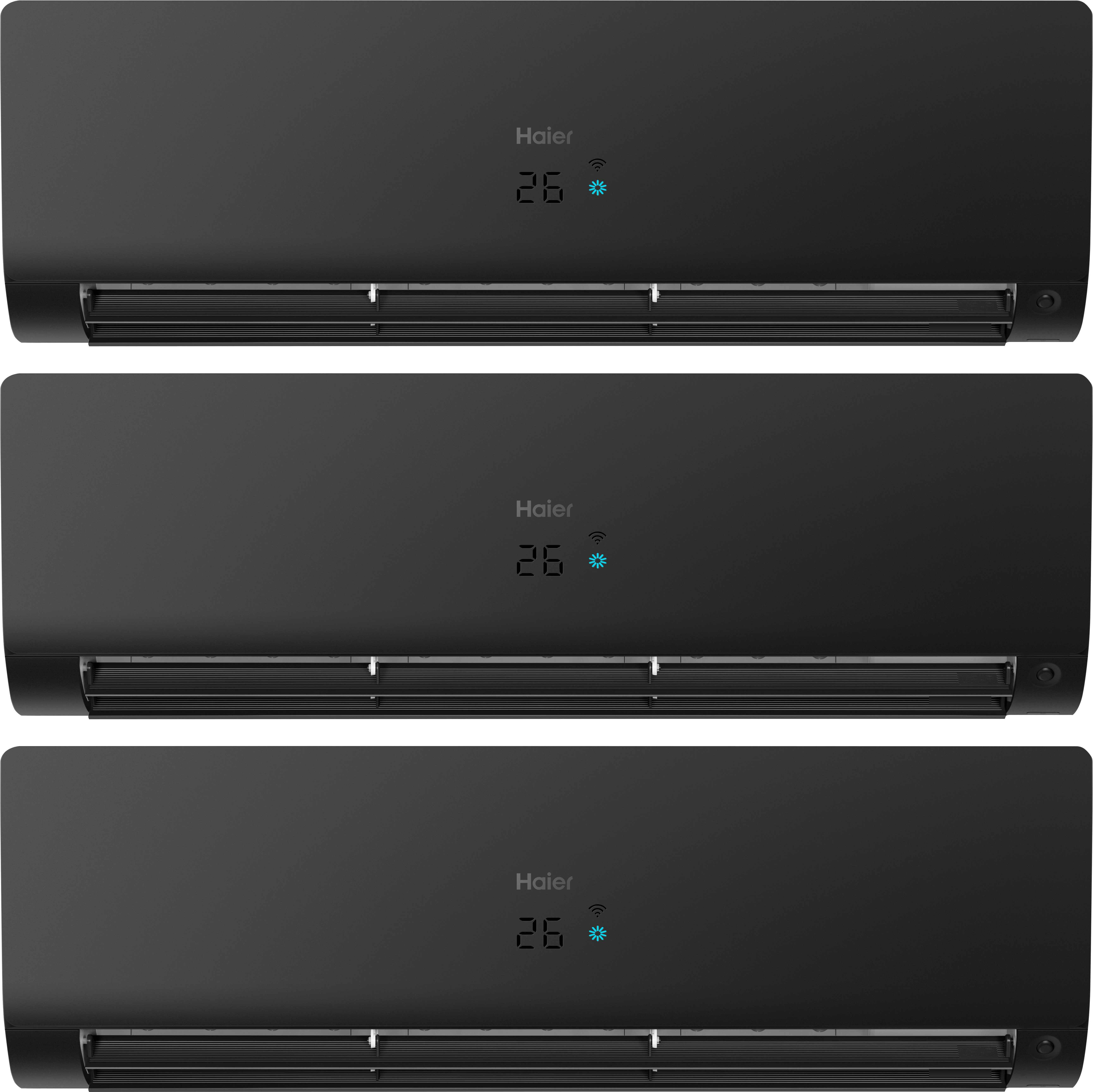 Ar condicionado 3x1 HAIER Flexis s wifi 9+9+12kbtu 5.5w preto - 2