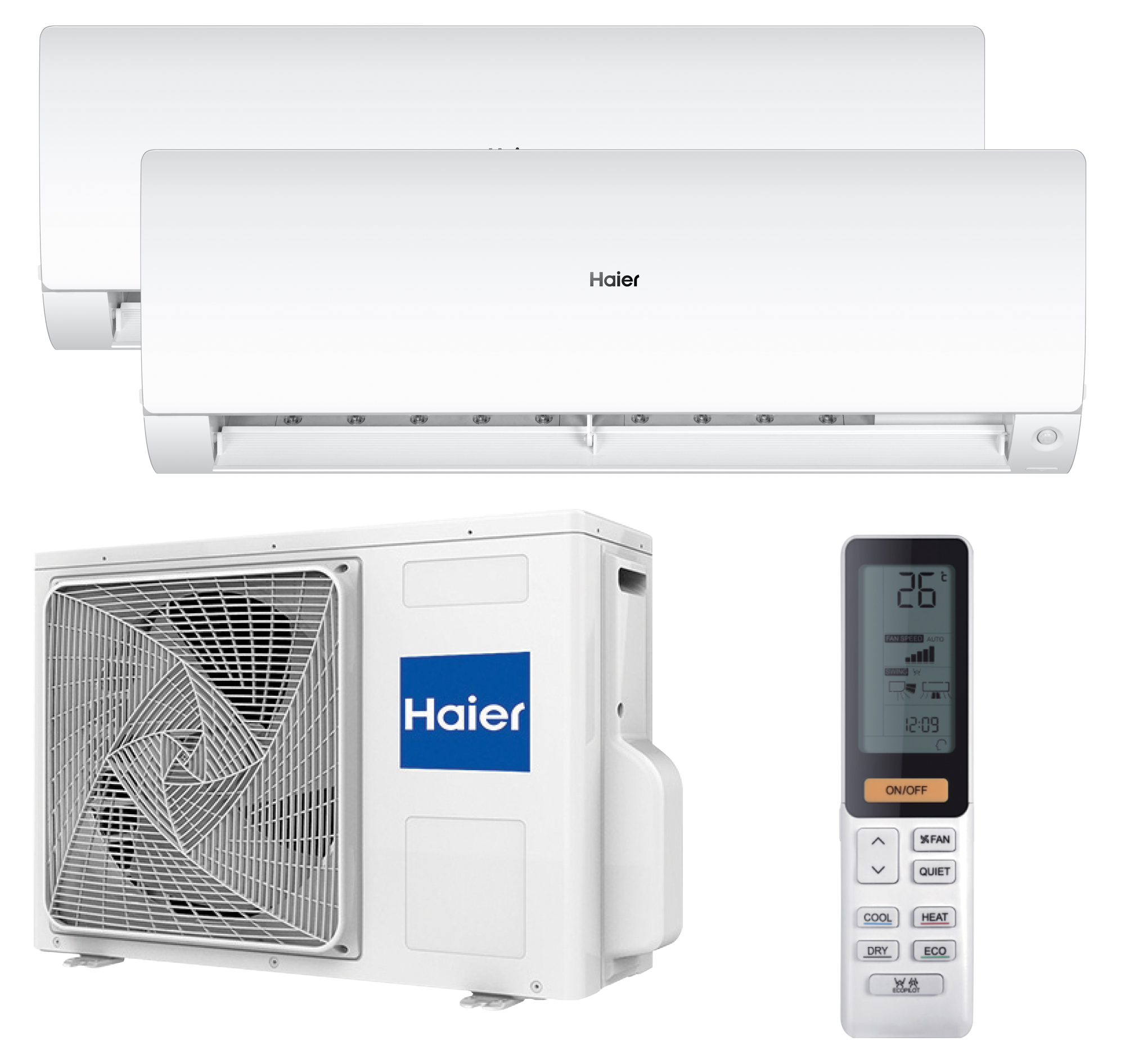 Aire acondicionado multisplit 2x1 haier flexis uv 2x2236 fg wifi blanco