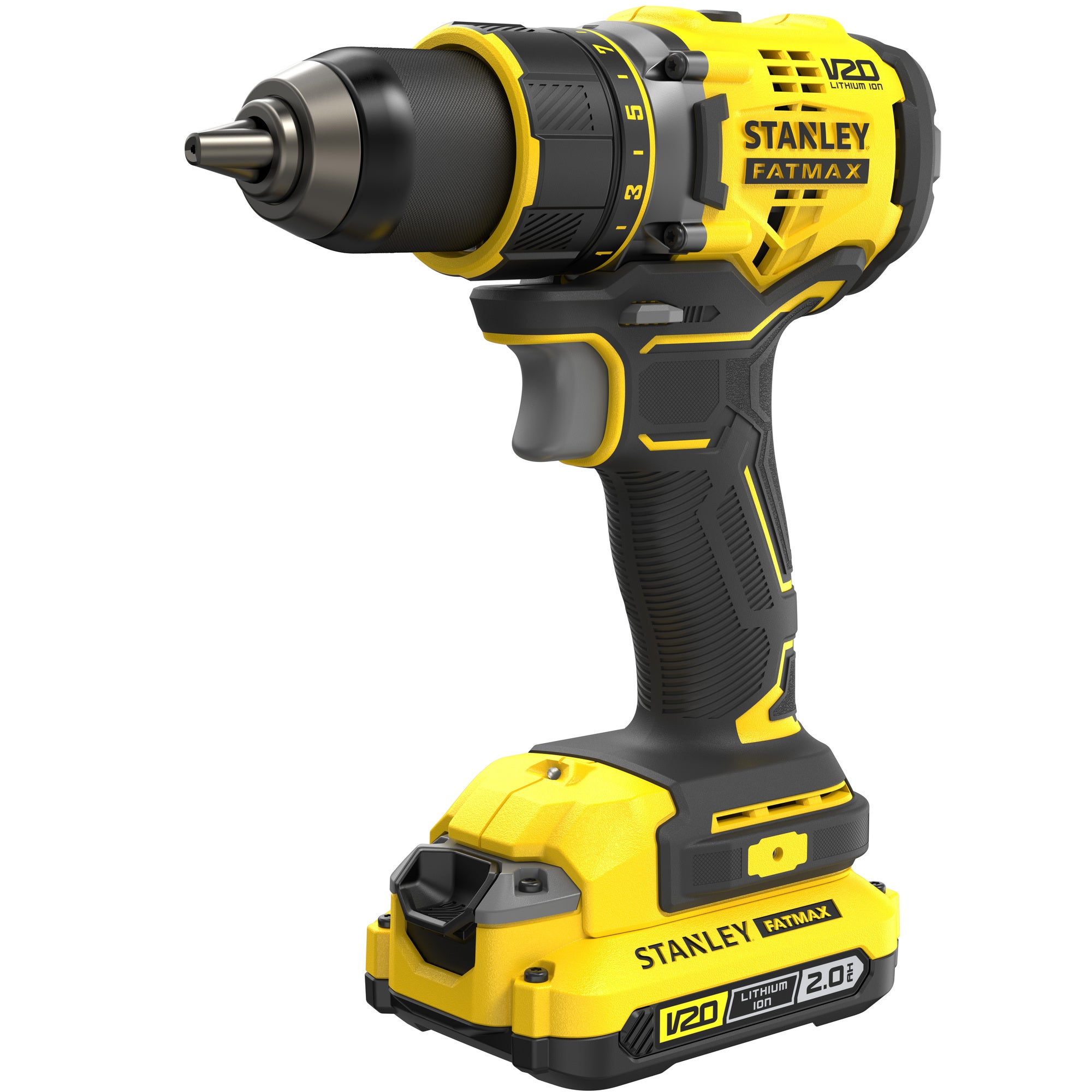 Taladro a batería brusless stanley fatmax sfmcd720d2k 18v 2 baterías de 2 ah