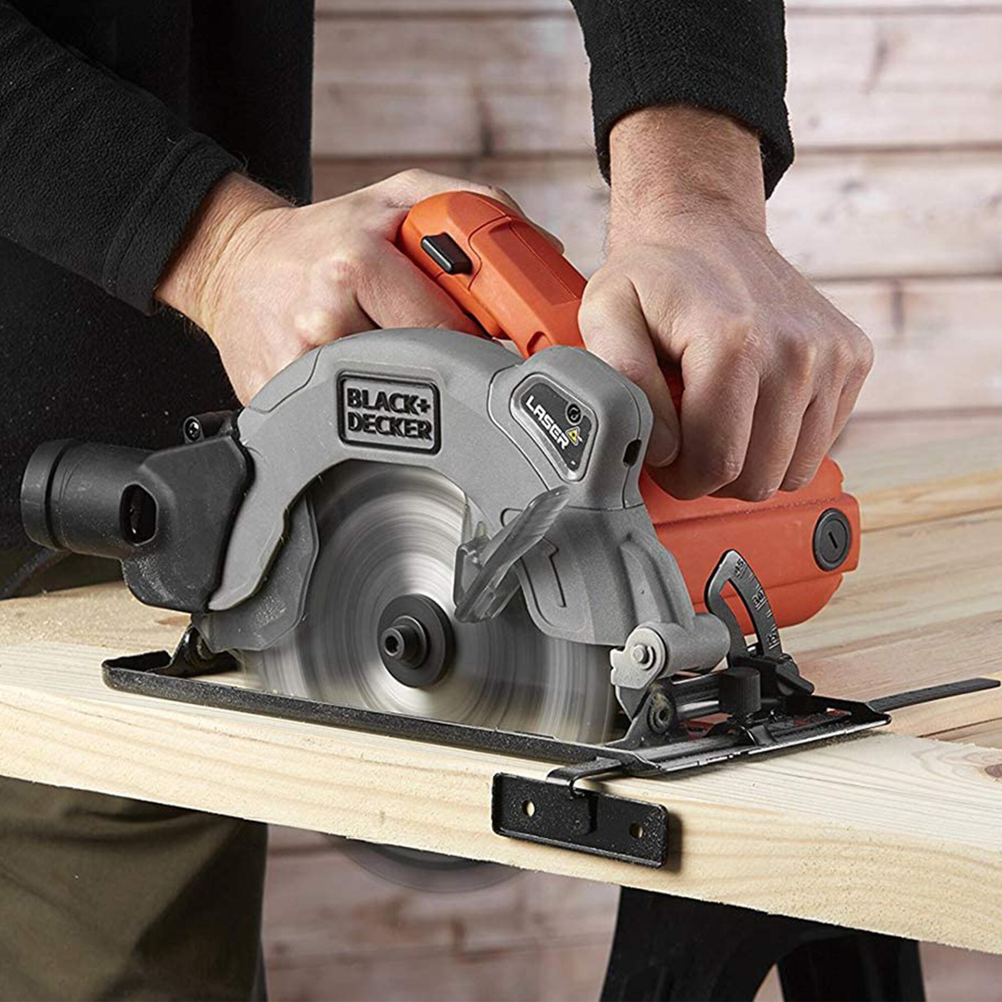 Sierra circular con cable BLACK+DECKER CS1250L-QS, 1250 w potencia ø 190 mm - 2
