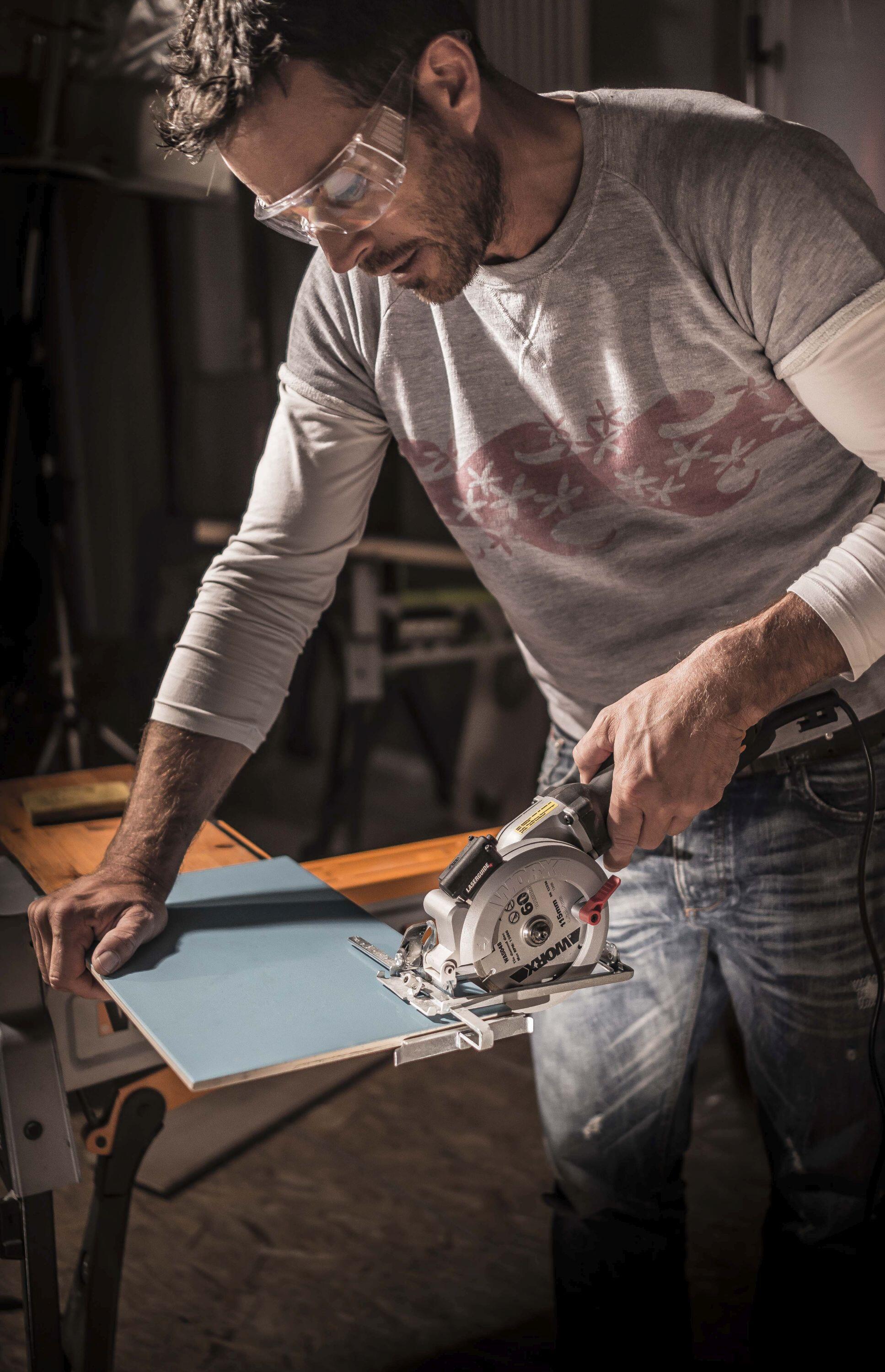 Mini serra circular 800 w Worx Worxsaw XL - 10