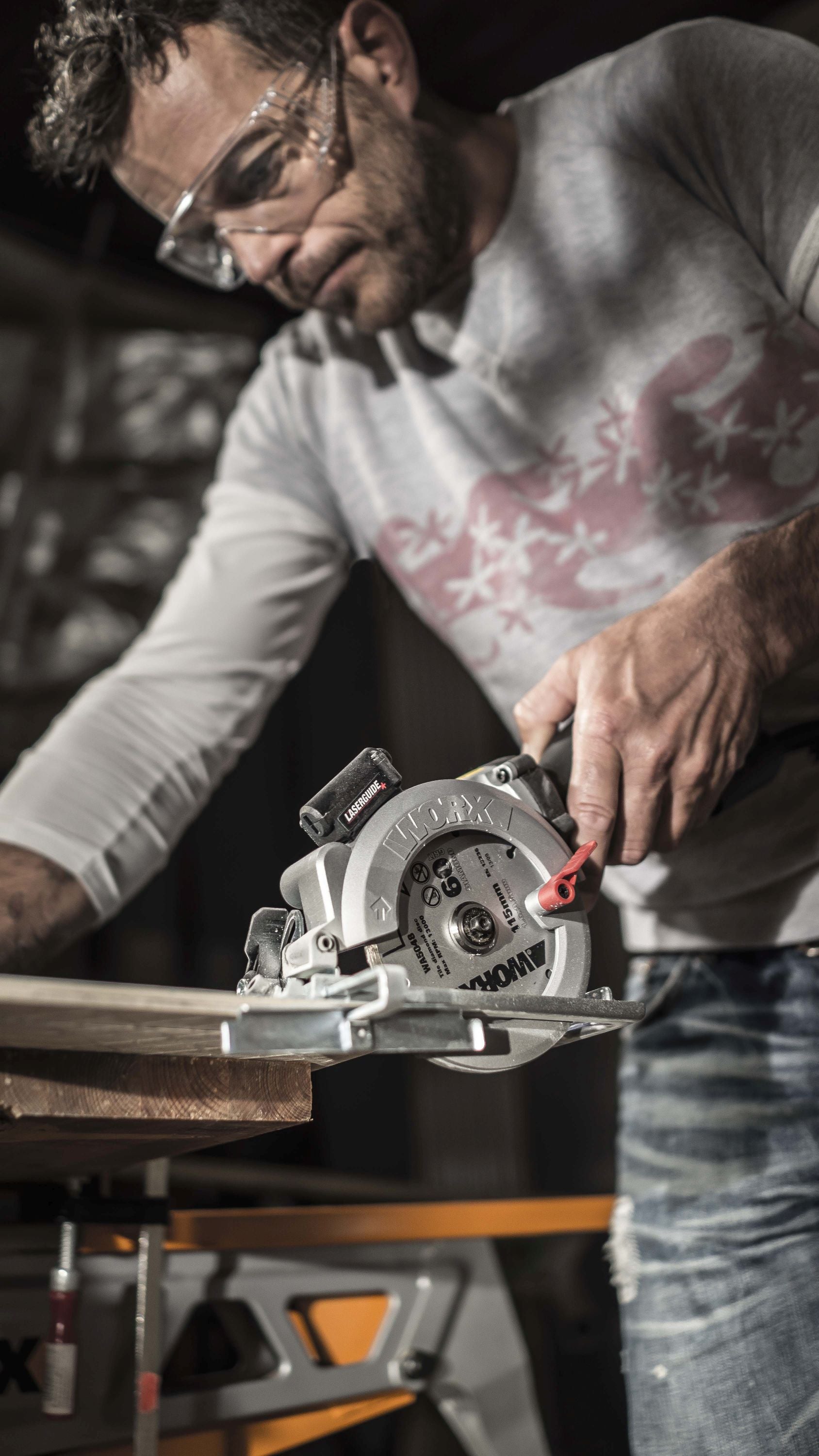 Mini serra circular 800 w Worx Worxsaw XL - 9