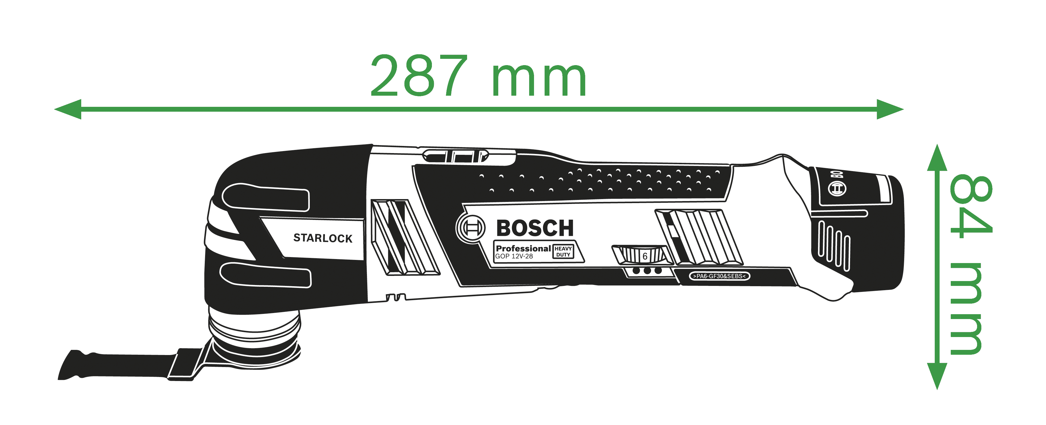 BOSCH BLUE Multiherramienta a batería GOP 12V-28 12 V - 2
