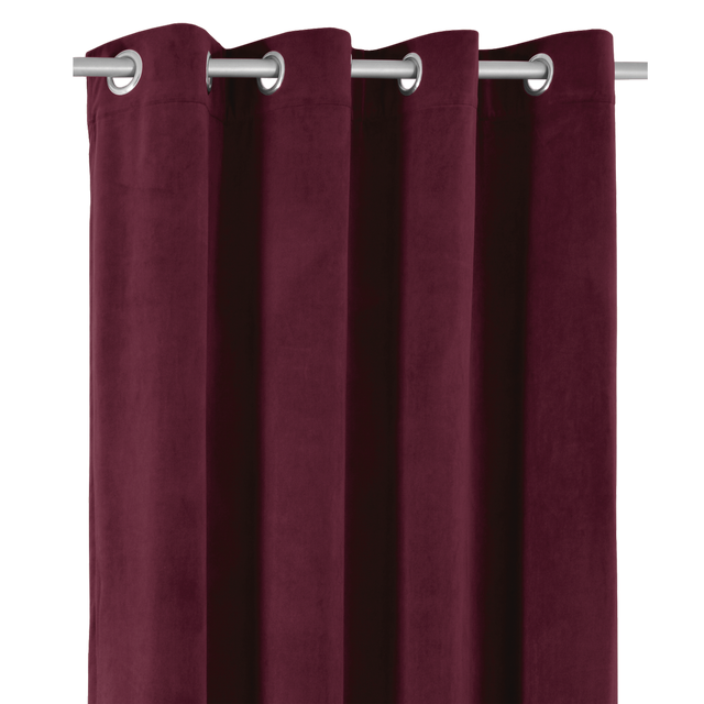 Rideau tamisant, New clarks, bordeaux H.280 x l.140 cm INSPIRE