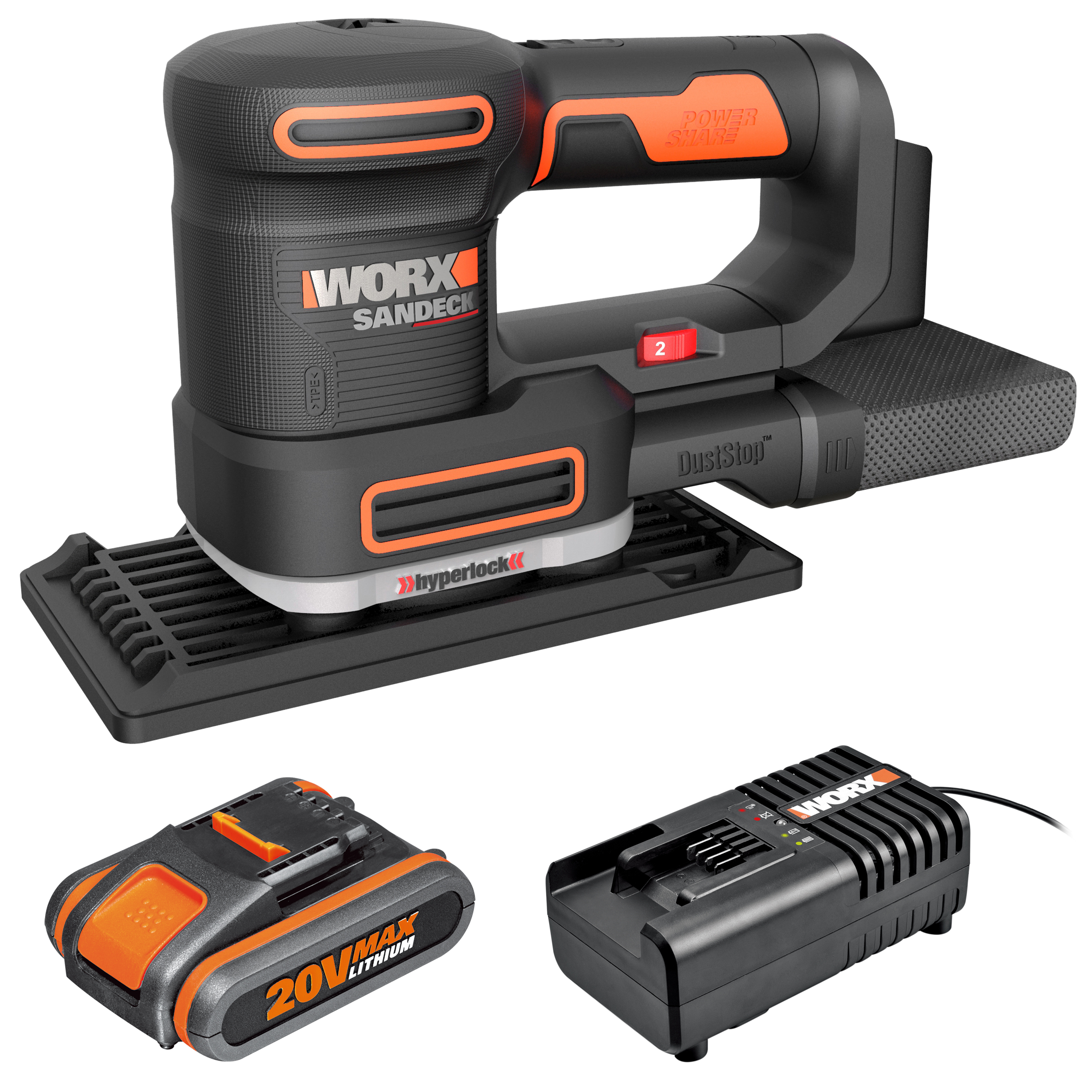 Kit herramientas electricas worx multilijadora 20v + cargador y batería