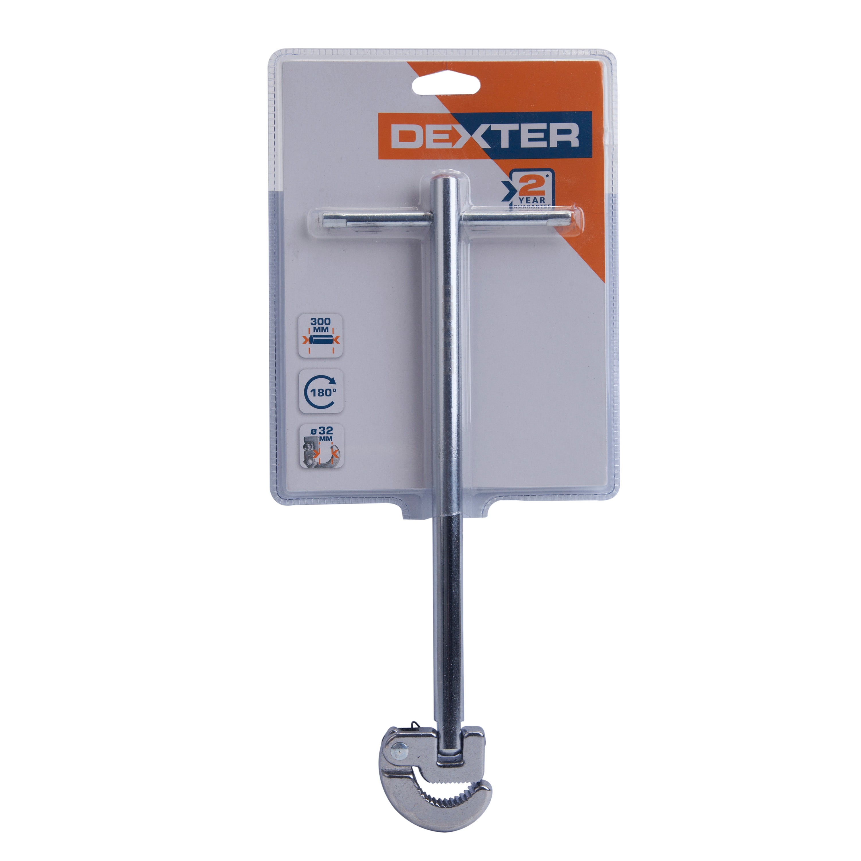 Chave lavatório DEXTER TURQUÊS PLANA 32 MM - 4