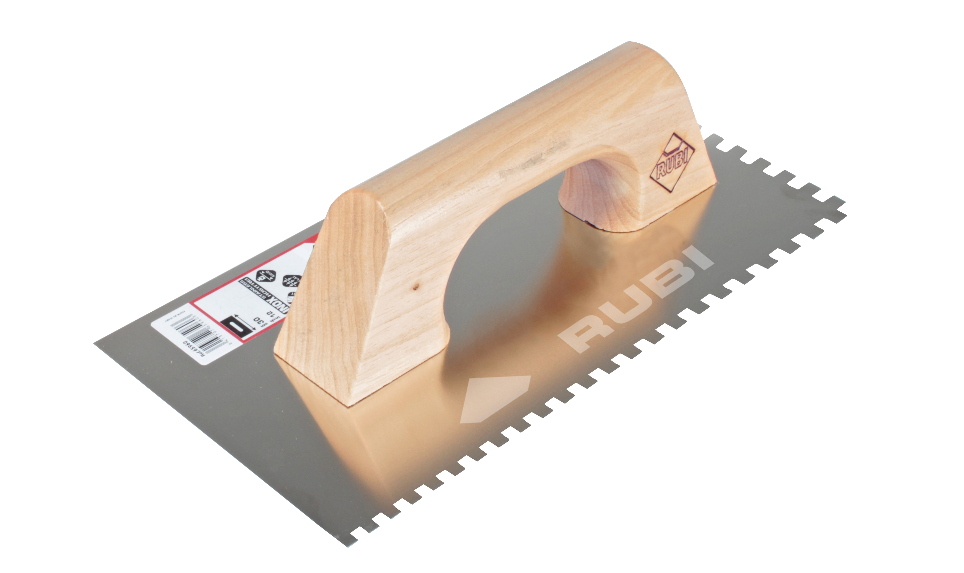 Peine De Acero Rubi 28 Cm | 12 Dientes X 12 Cm | Para Trabajos De Albañilería Y Construcción