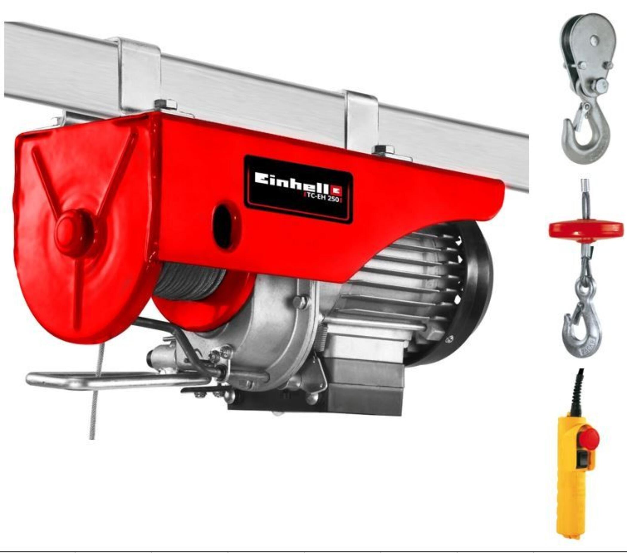 Elevador eléctrico einhell tc-eh 250 - carga hasta 250 kg