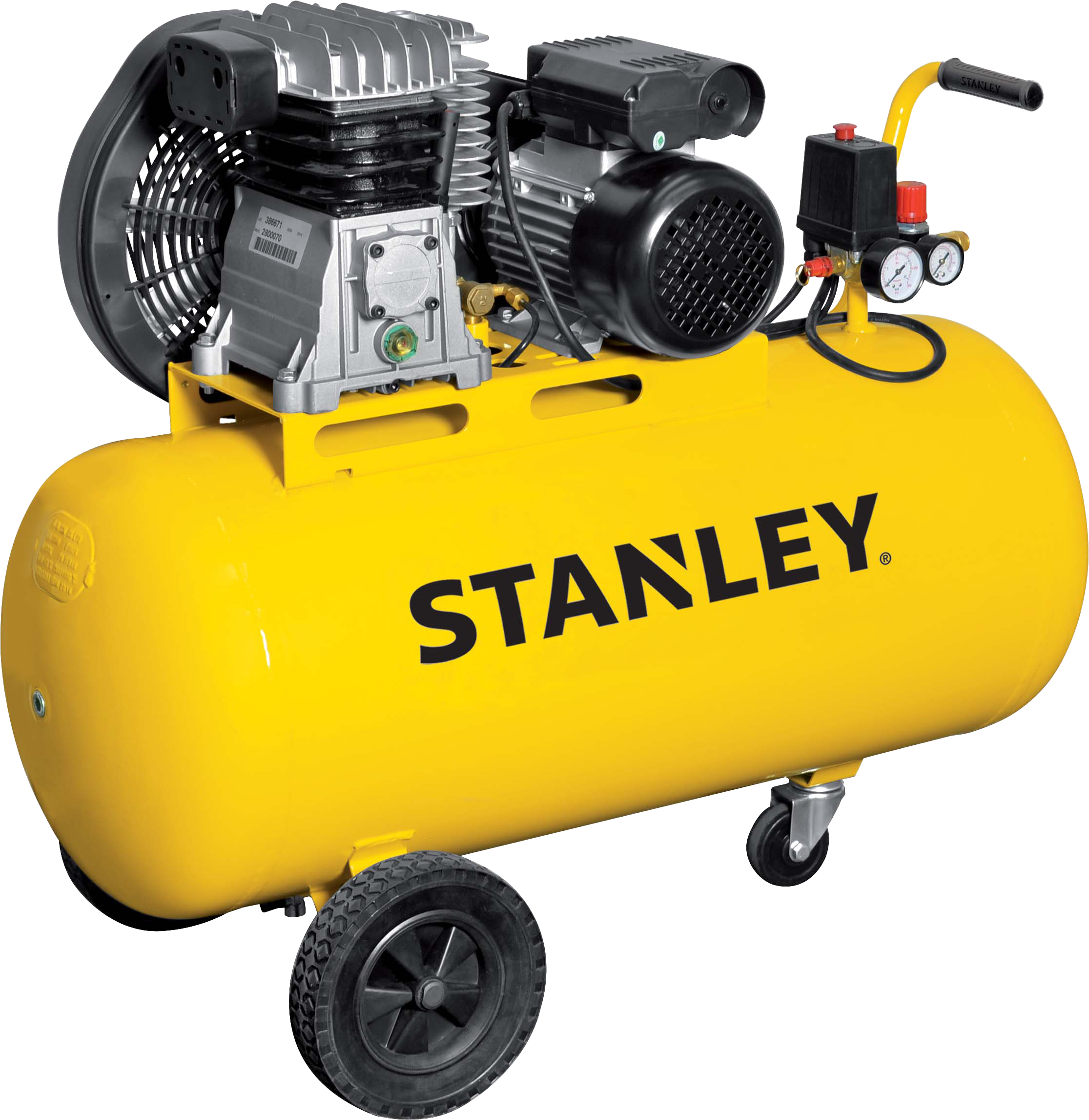 Compresor correas stanley b 345e/9/100 de 3 cv y 100l de depósito