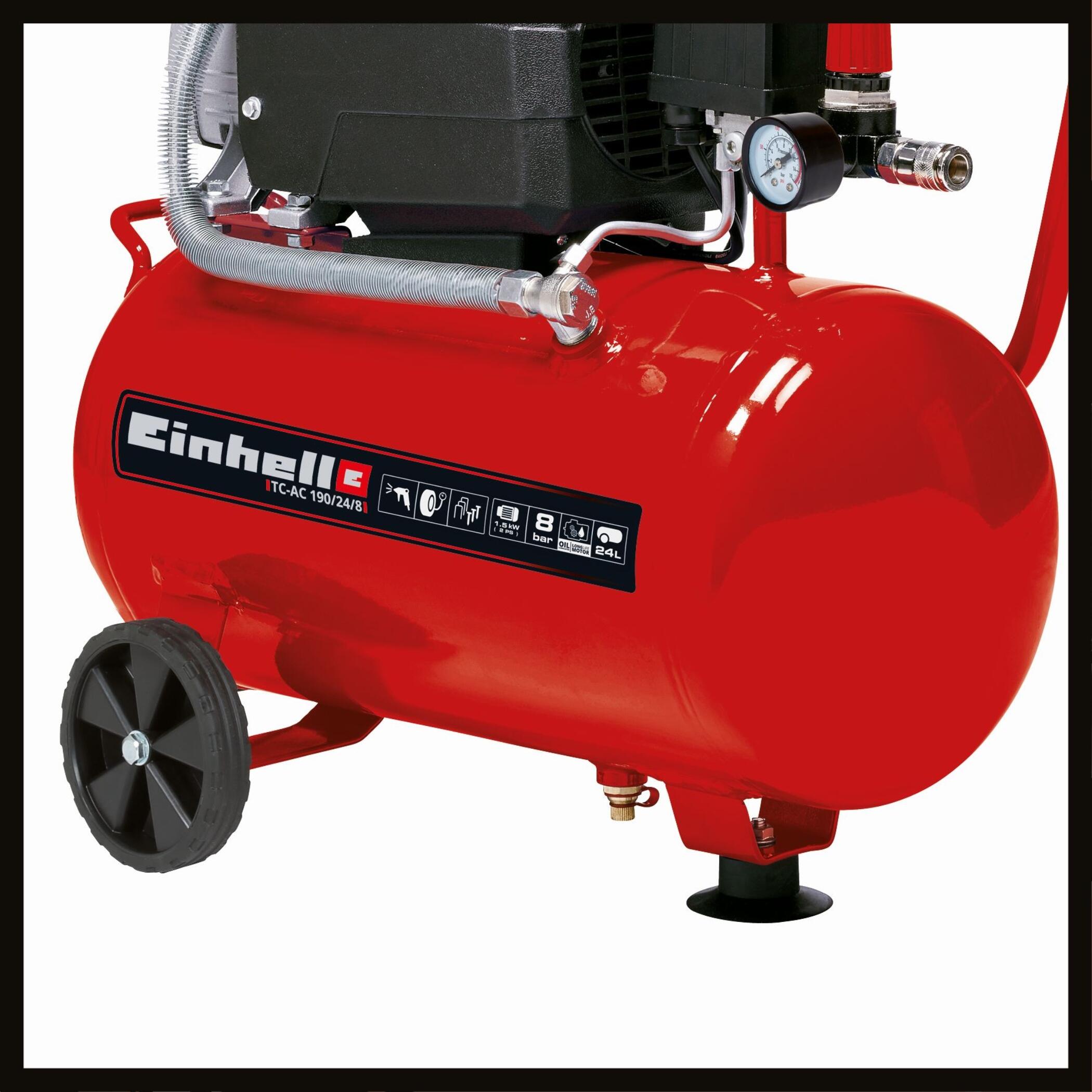 Compressor a óleo EINHELL TC-AC 190/24/8 8BAR 24L - 10