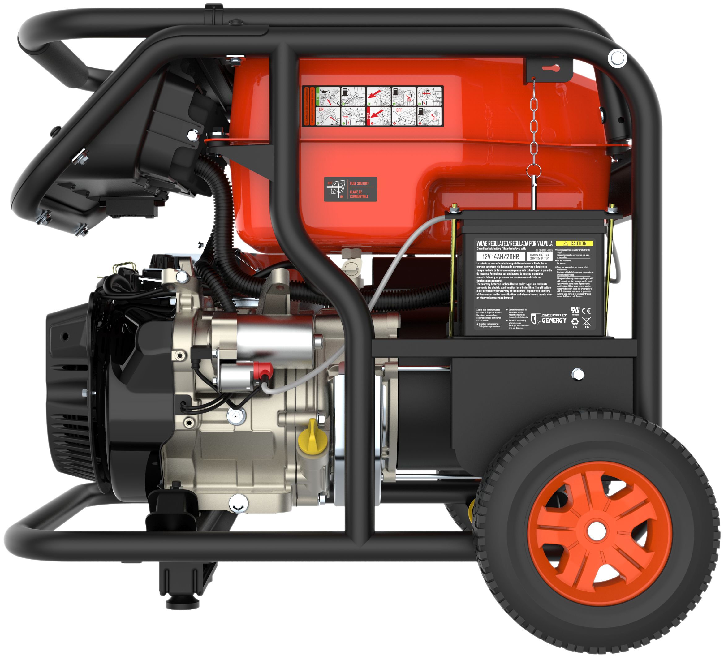 Gerador a gasolina arranque automático 6500/6000 W Genergy Mulhacén ATS - 10