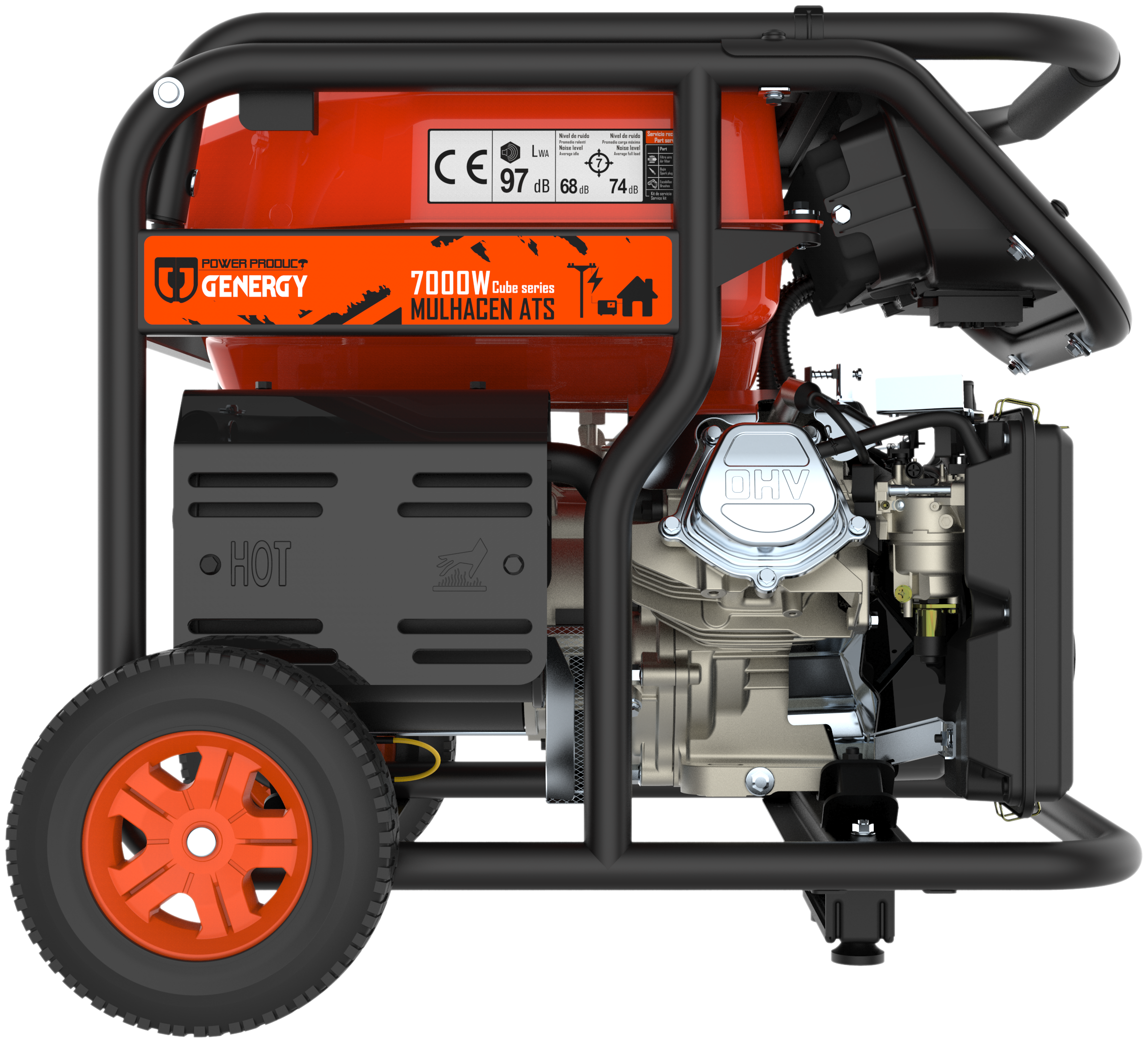 Gerador a gasolina arranque automático 6500/6000 W Genergy Mulhacén ATS - 11