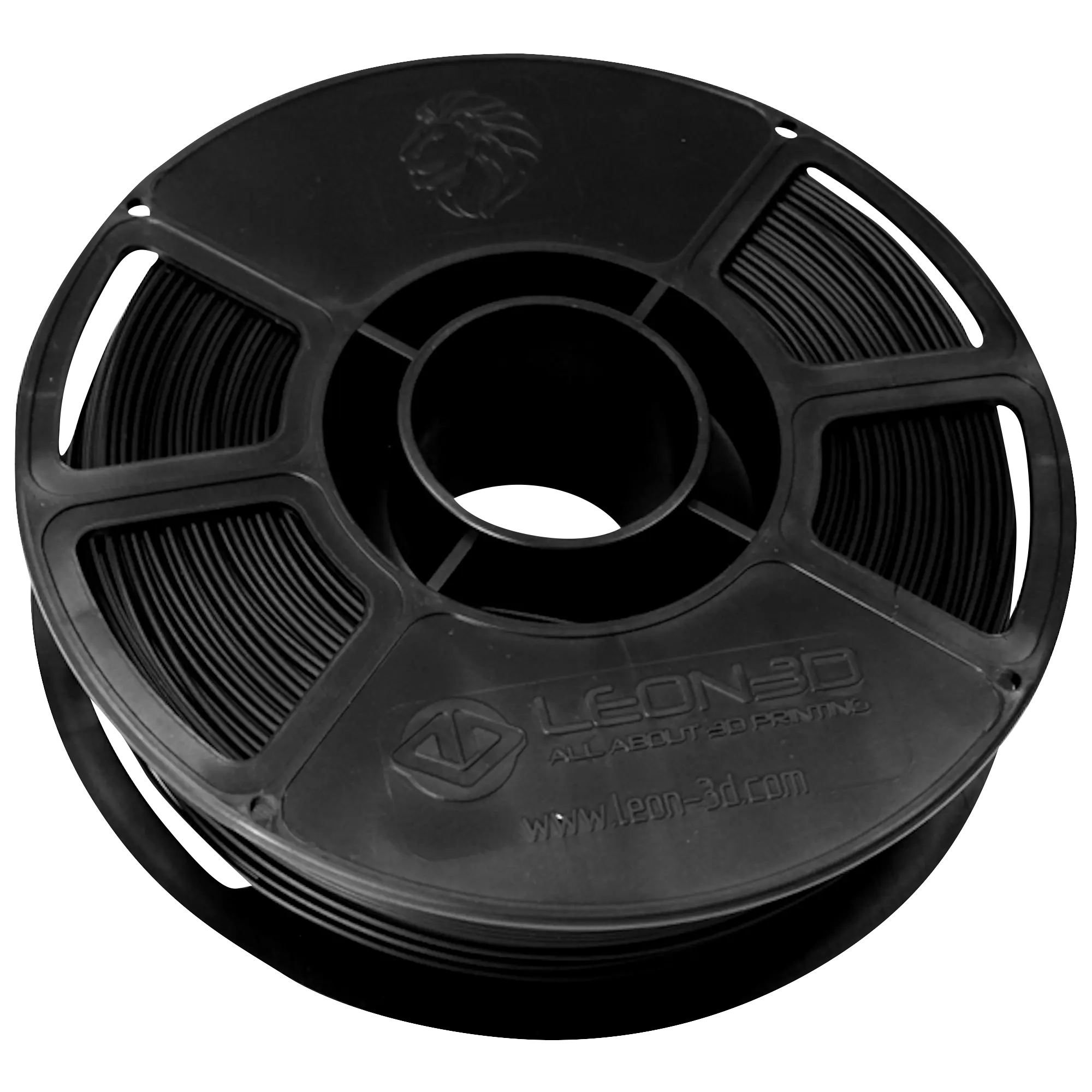 Bobina de filamento PET-G preto Leon 3D - 4