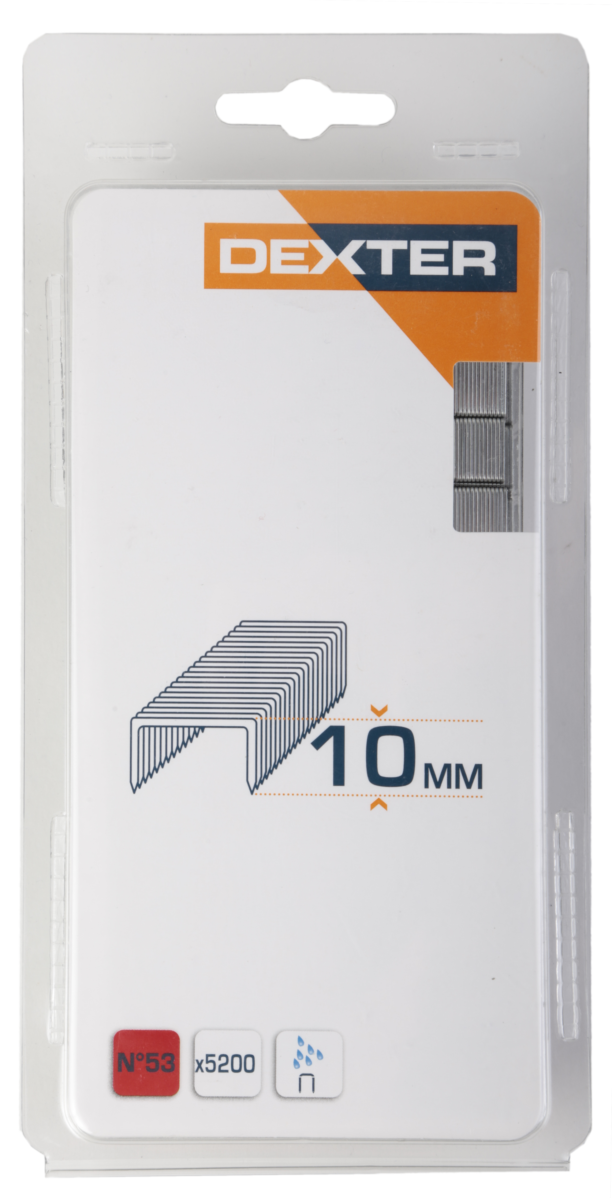 Pack de 5200 grapas DEXTER Nº 53, 10mm - 7