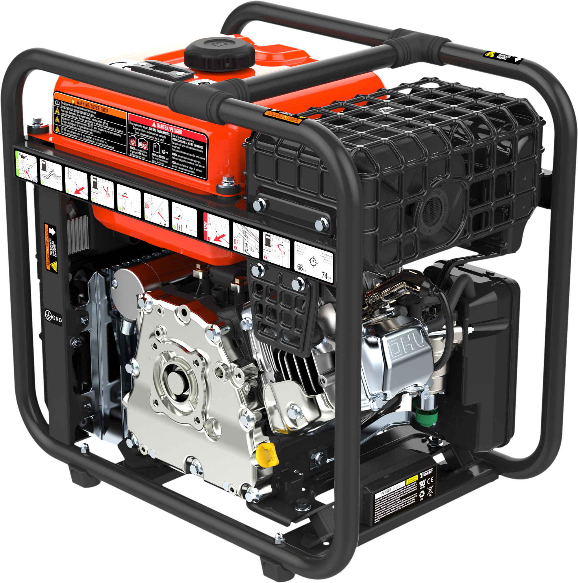 Gerador inverter a gasolina arranque elétrico 4800W/4200W Genergy Feroe - 11