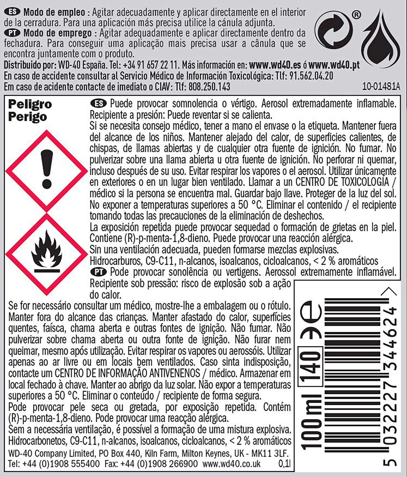 3 EN UNO Lubricante cerraduras 100 ml - 4