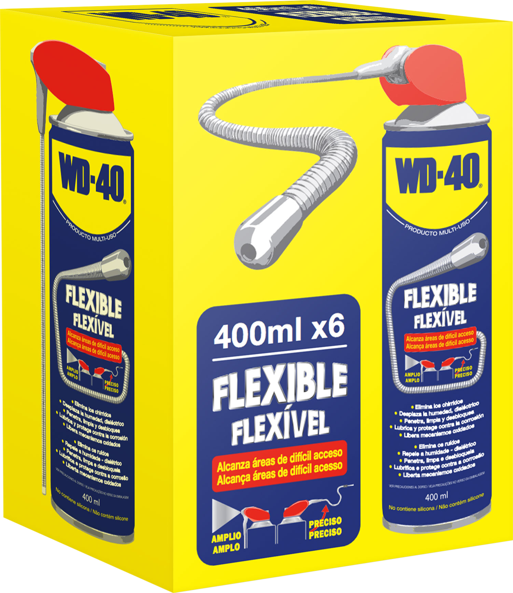 Lubrificante wd-40 multiusos flexível 400ml - 6