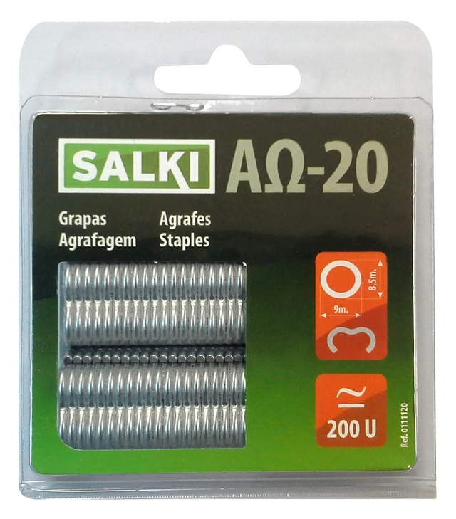 Grapas para cercas SALKI paquete de 200 unidades