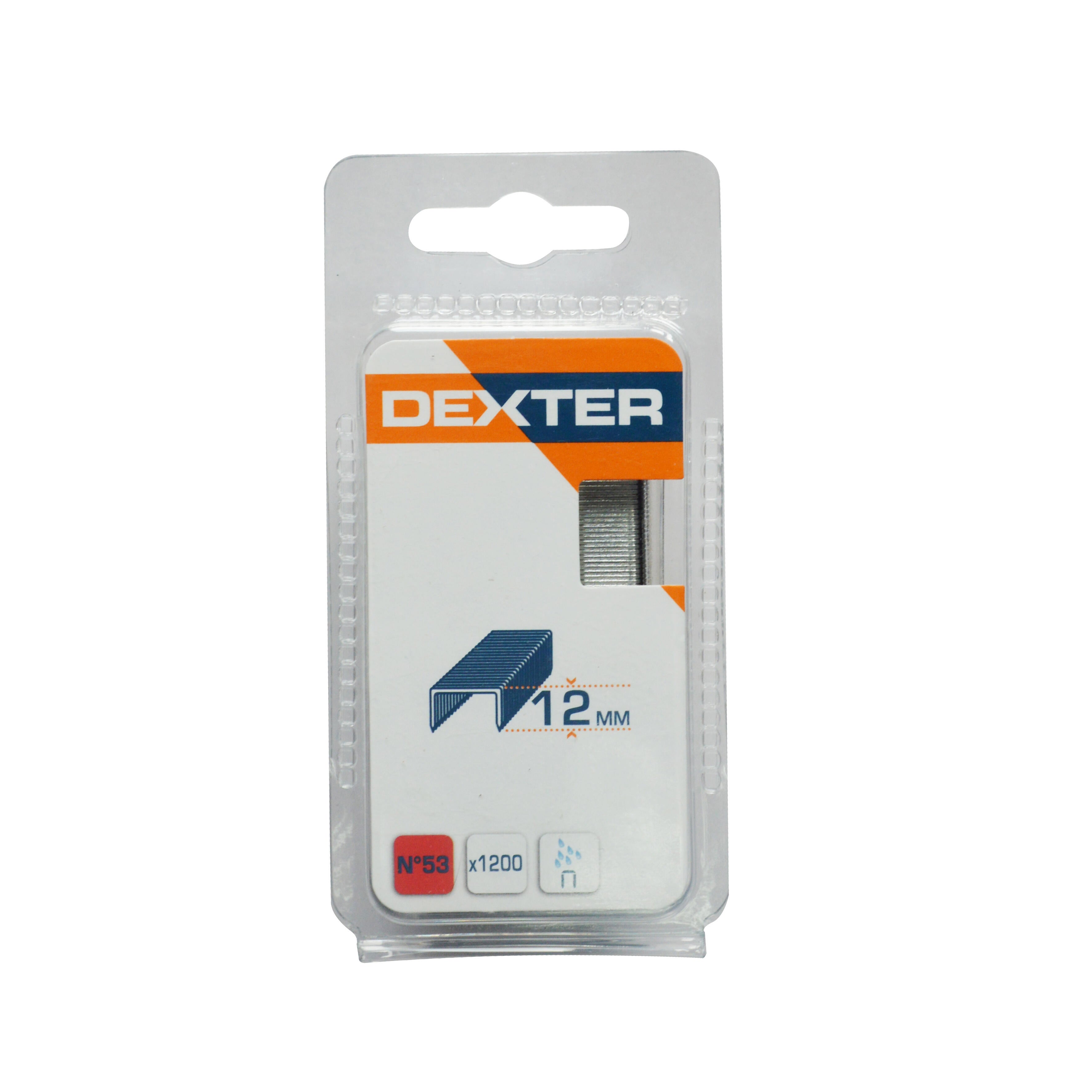Pack de 1200 grapas DEXTER Nº 53, 12mm - 9