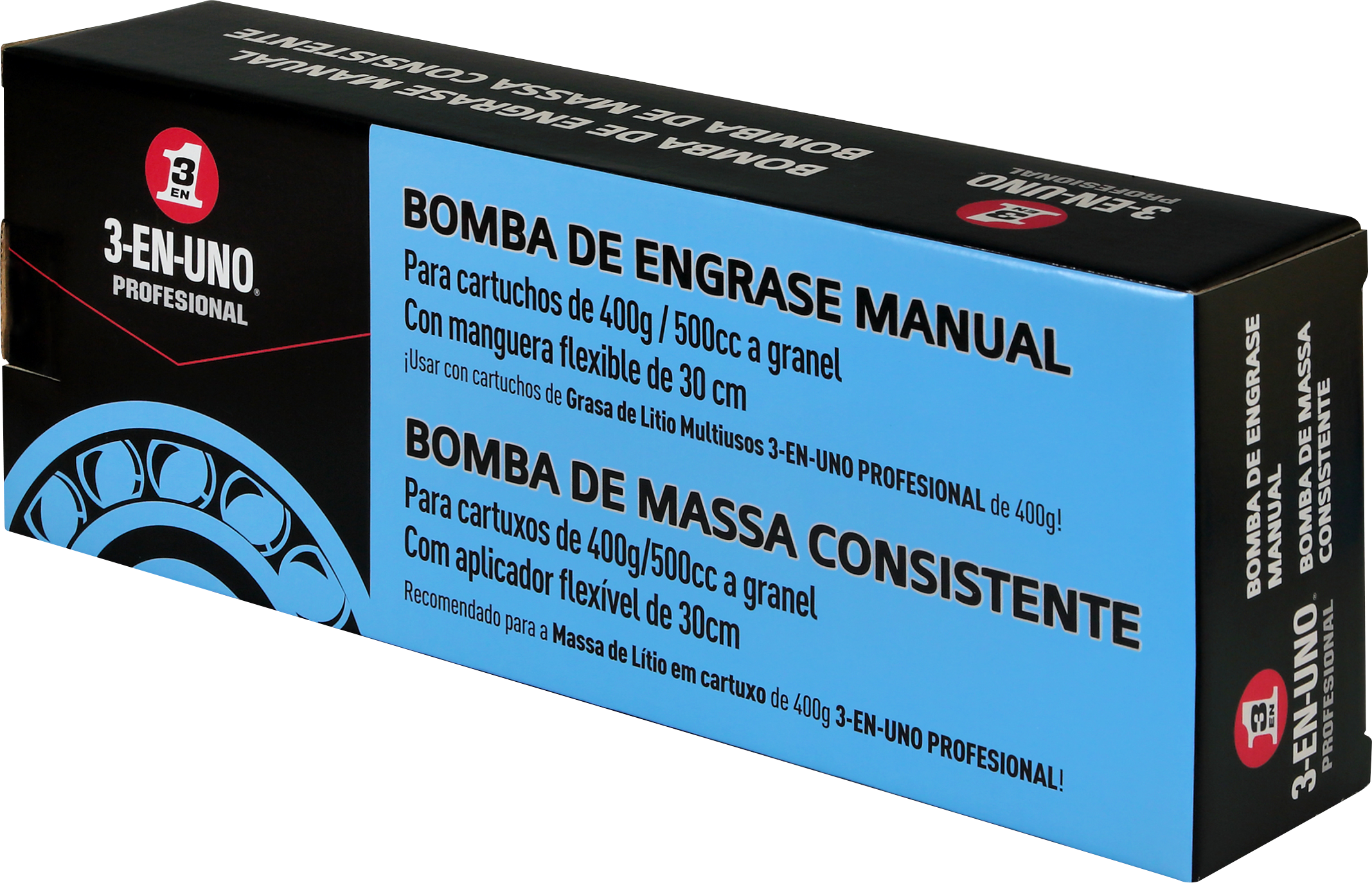 Bomba para graxa de lítio 3 EM 1 PROFISSIONAL 400G - 7