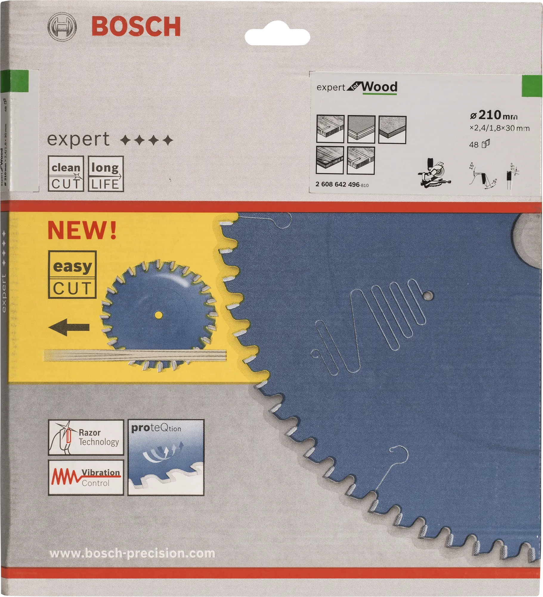 KREATOR Kreissägeblatt 170 Mm – 48 Zähne Für Holz | Mit Reduzierringen Für 16, 20, 25,4 Mm Bohrung