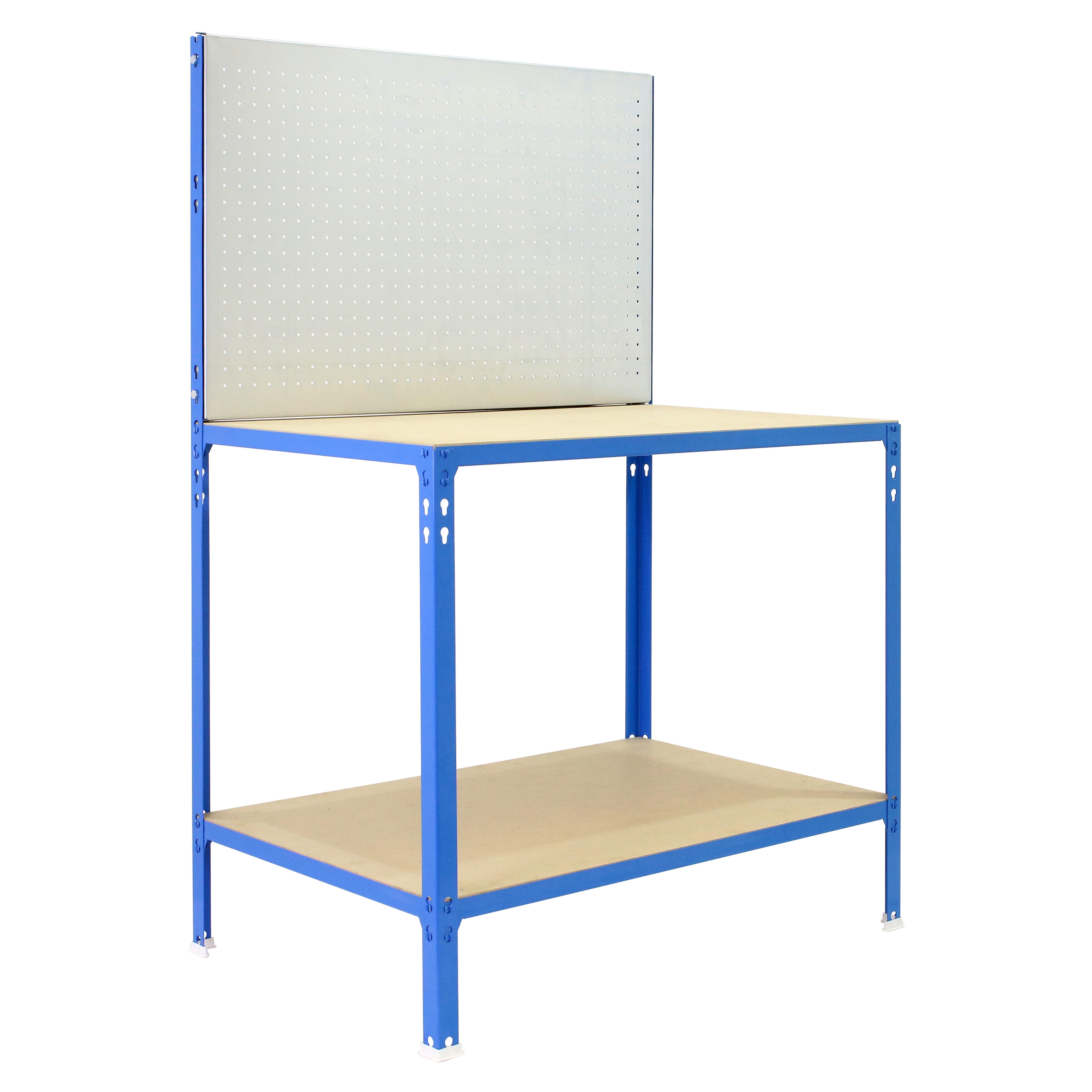 Bancada de trabalho 144x90x60 cm azul e cinza 220 Kg Simonrack BT2 Eco - 2