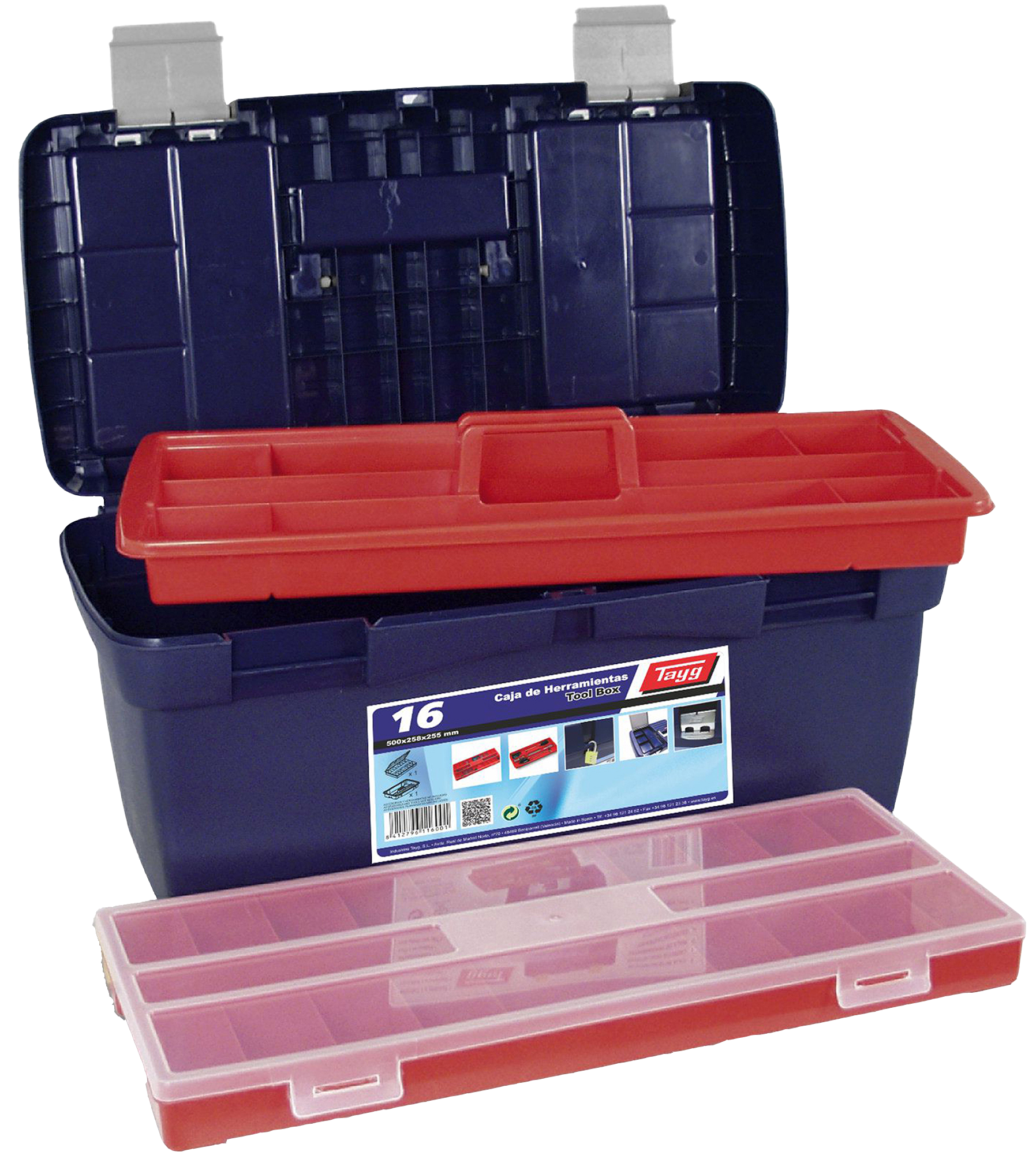 Caja de herramientas TAYG N 16 con capacidad de 23 litros - 10