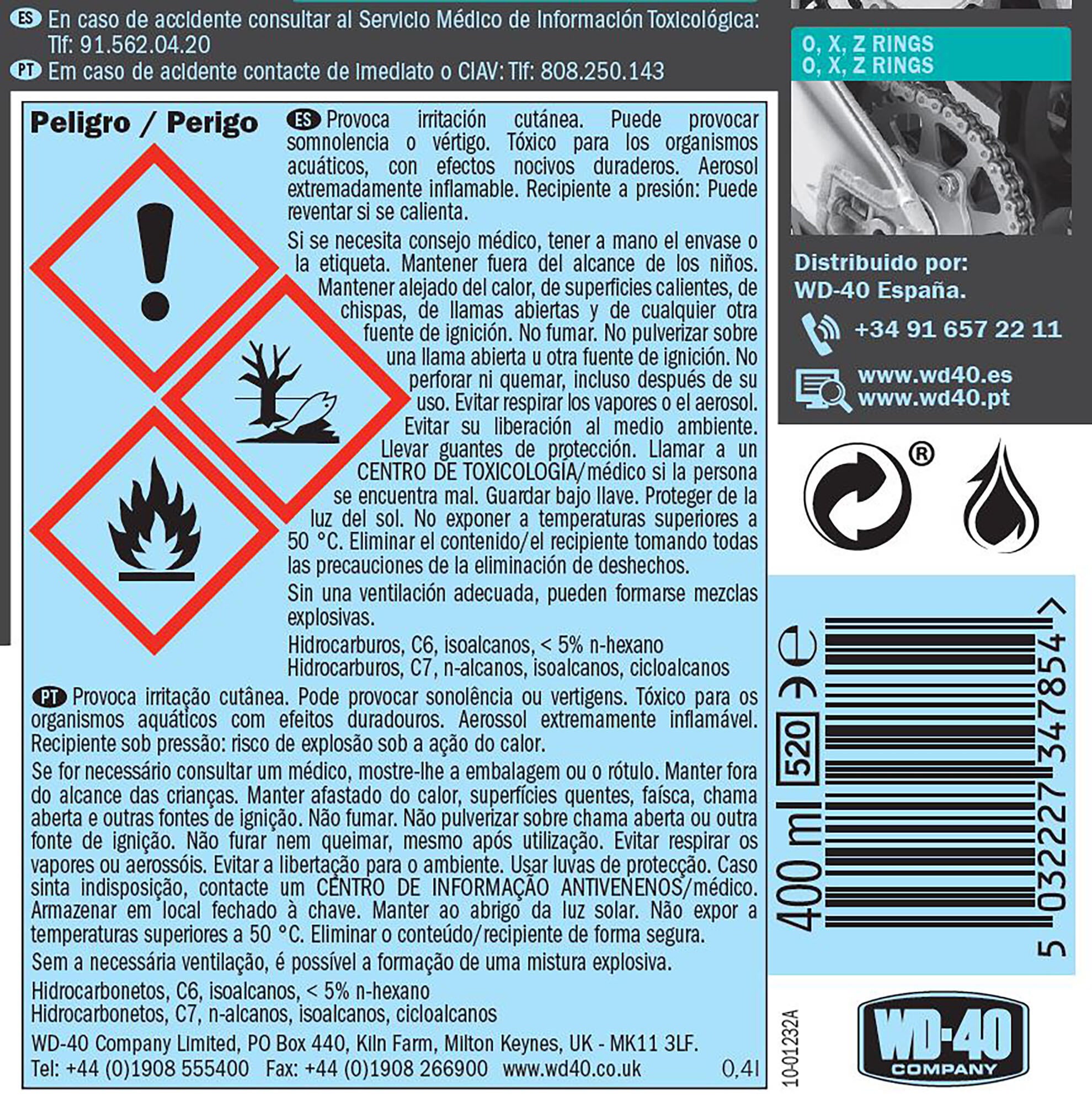 Lubrificante de correntes WD-40 AEROSSOL 400ML - 5