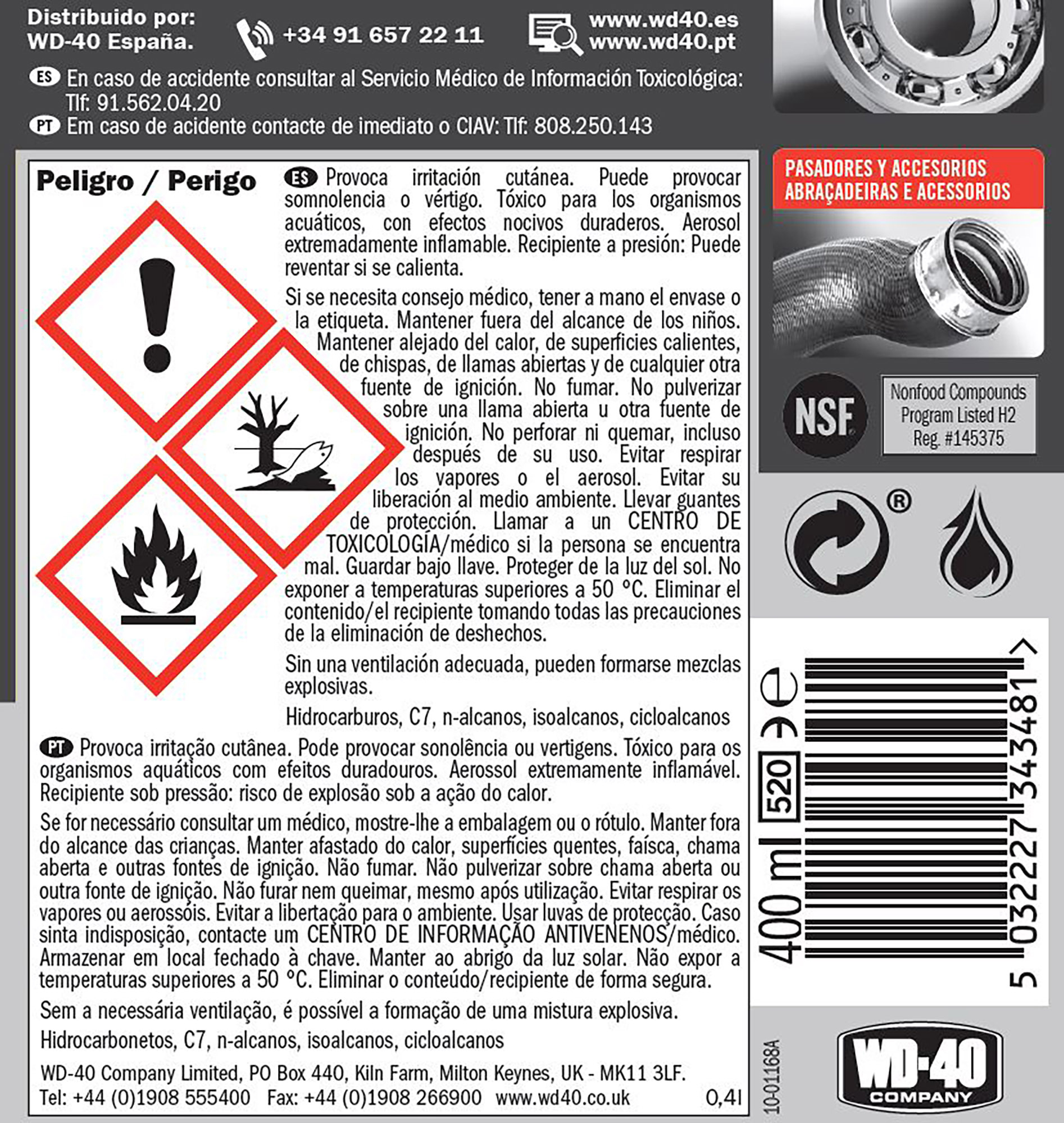 Lubrificante penetrante WD-40 SPECIALIST 400ML - 6