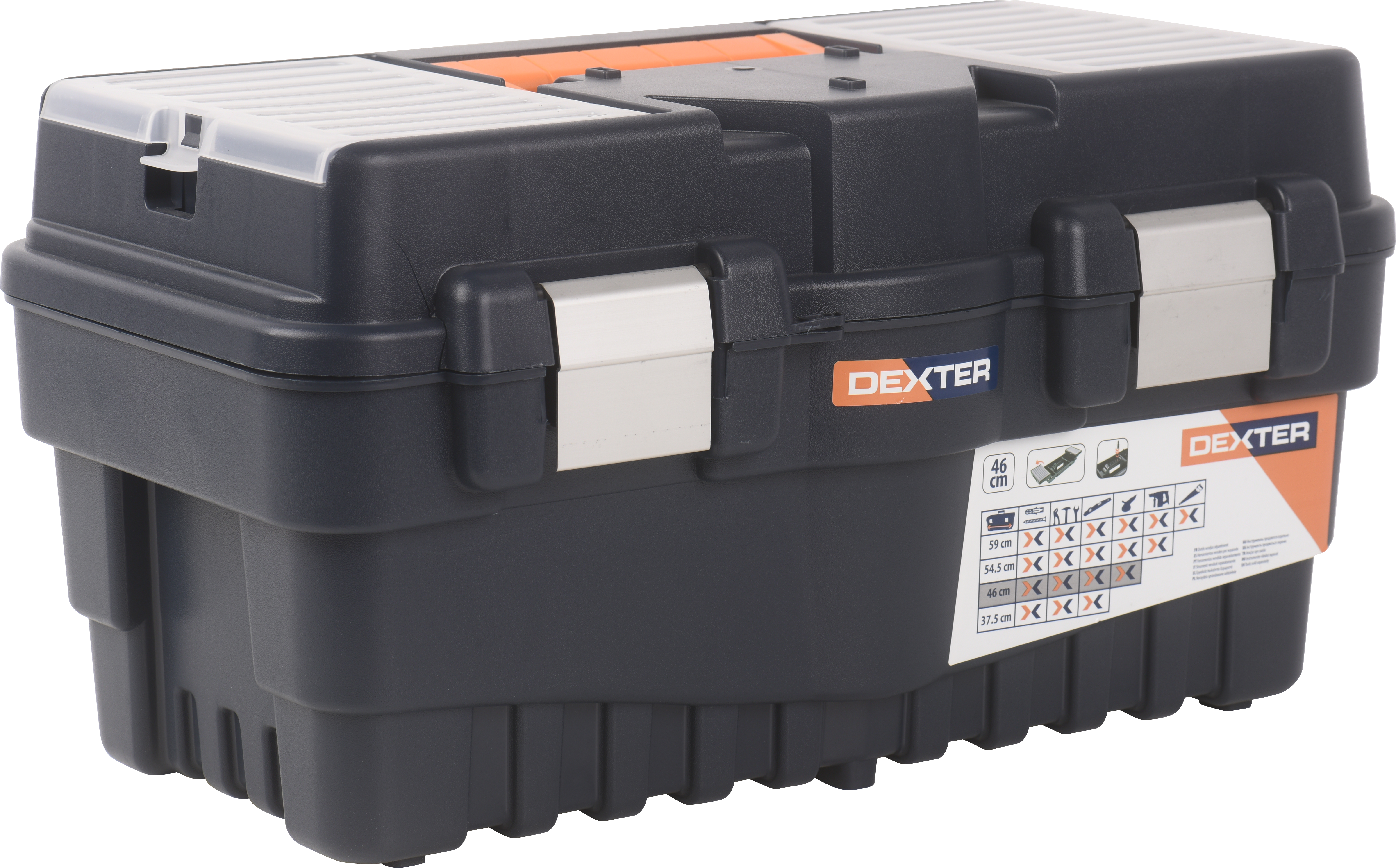 Caja de herramientas DEXTER con capacidad de 28 litros - 15