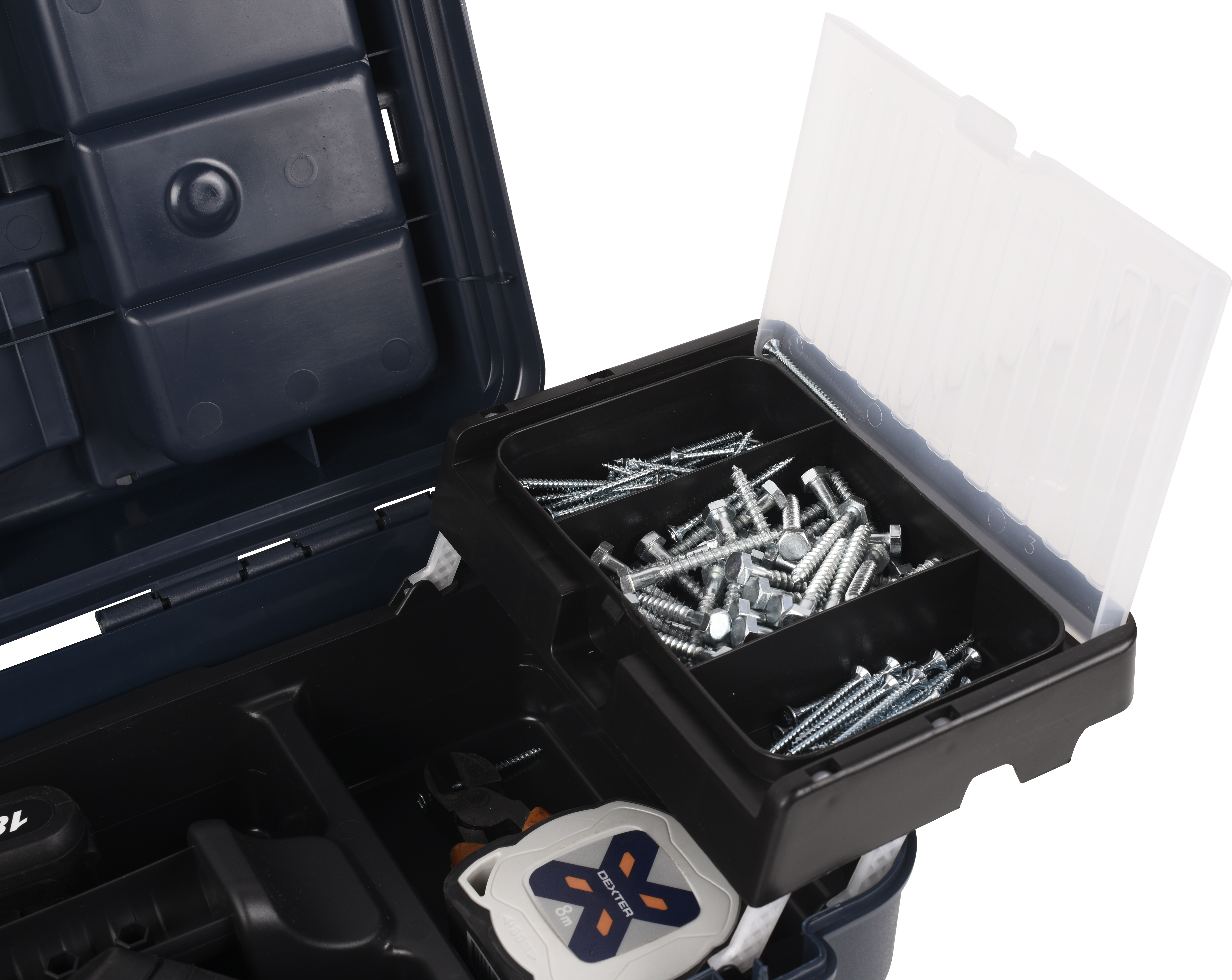 Caja de herramientas DEXTER con capacidad de 28 litros - 24